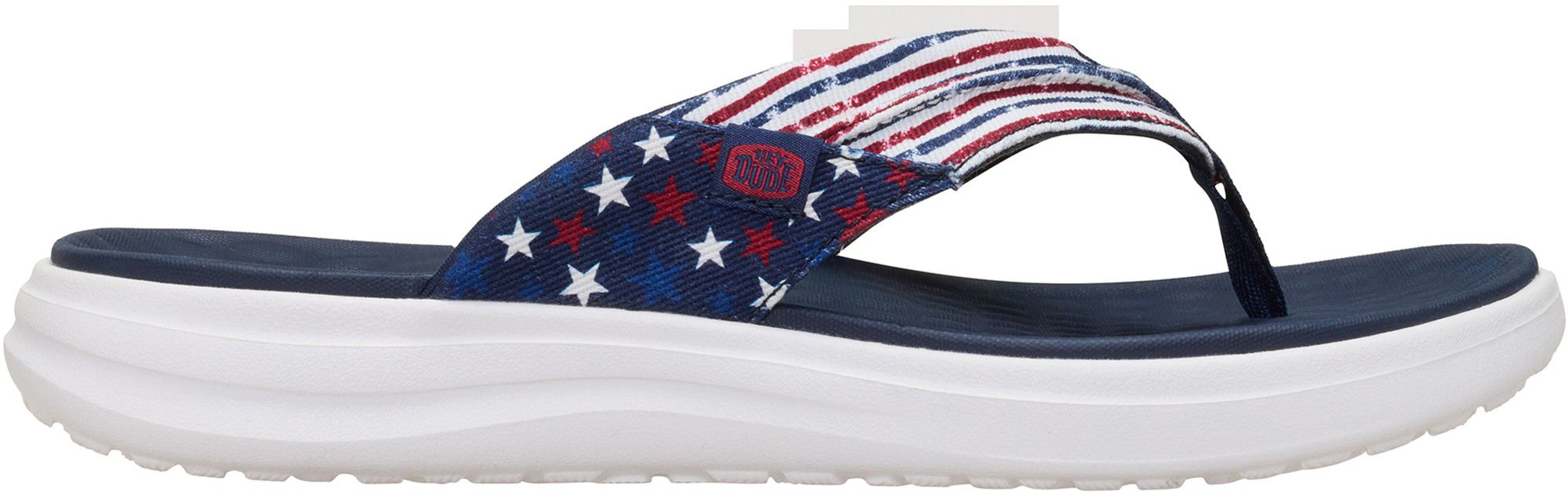 Hey Dude Men's Finn Americana Flip Flops