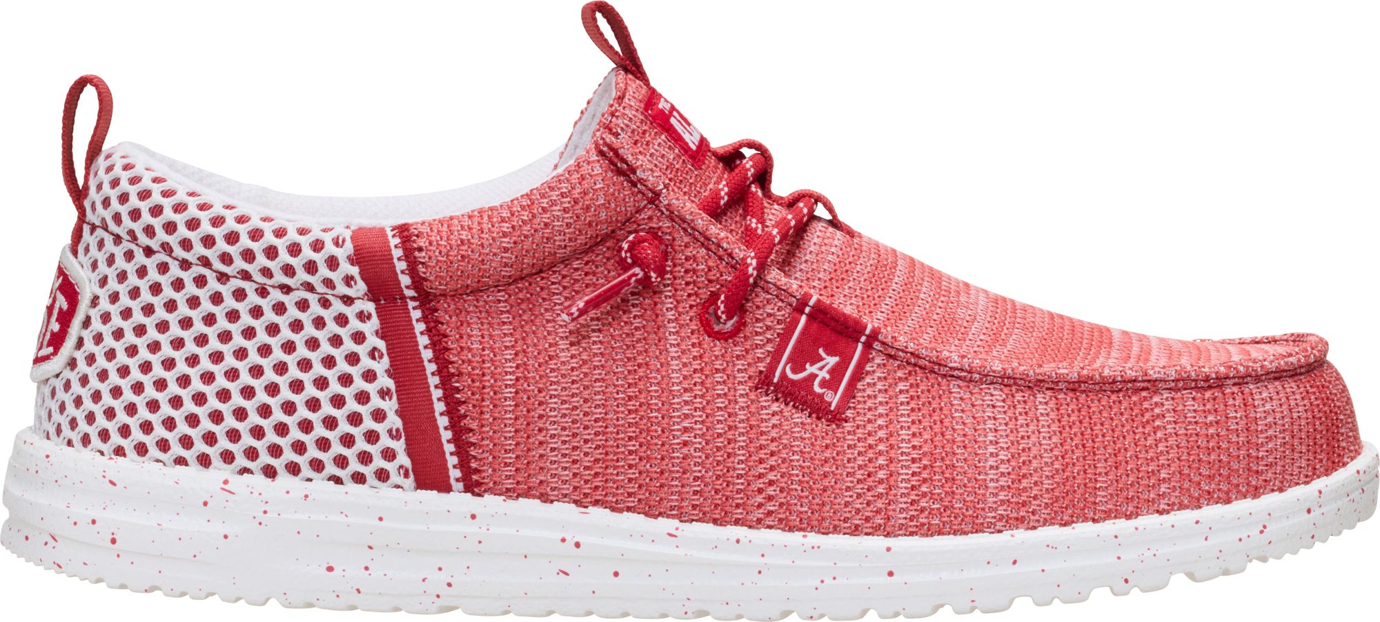 Hey Dude Men's Wally Stretch Sox Alabama Crimson Tide Shoes