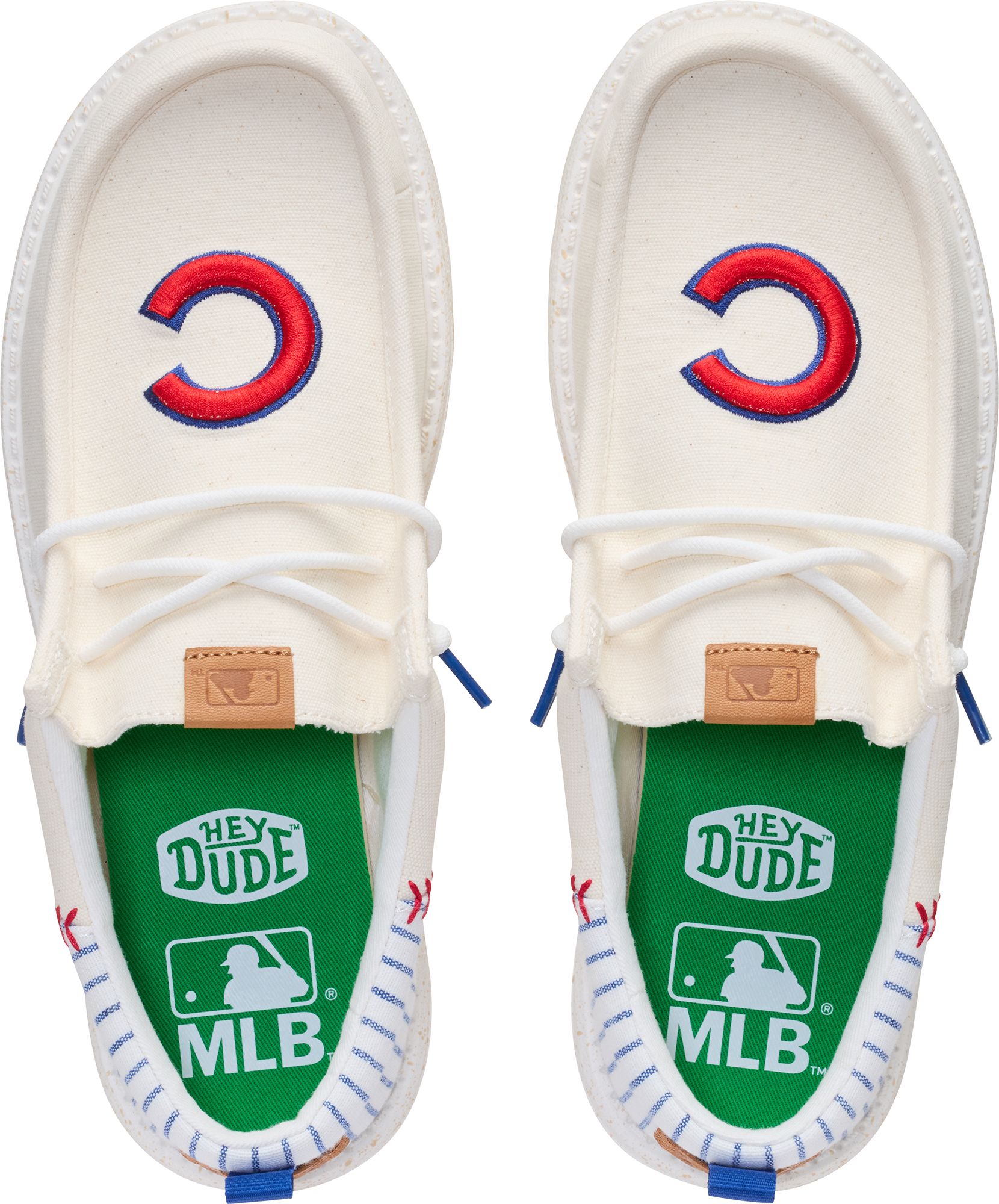 Hey Dude Men's Wally Funk MLB Vintage Cubs Shoes