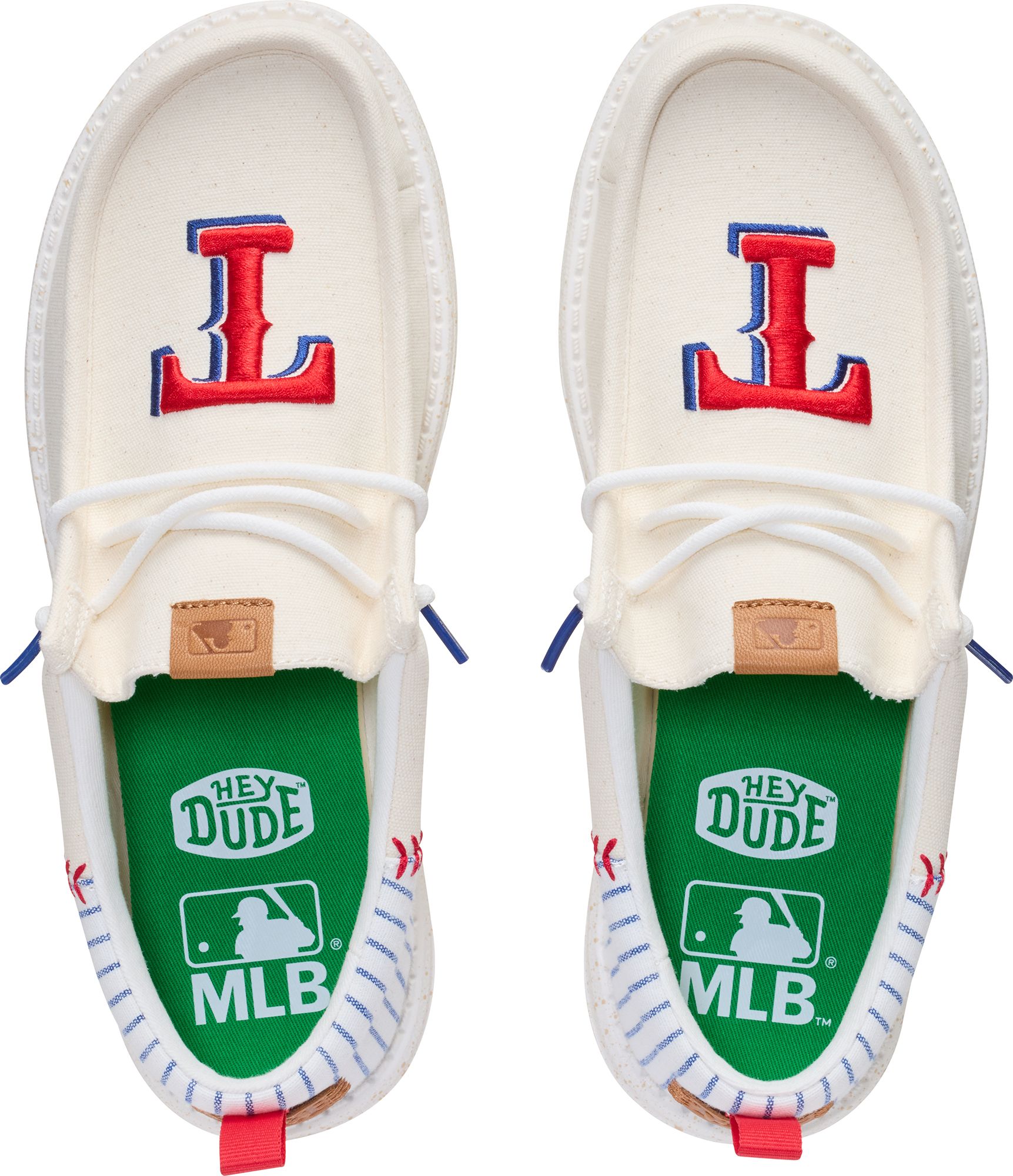 Hey Dude Men's Wally Funk MLB Vintage Rangers Shoes
