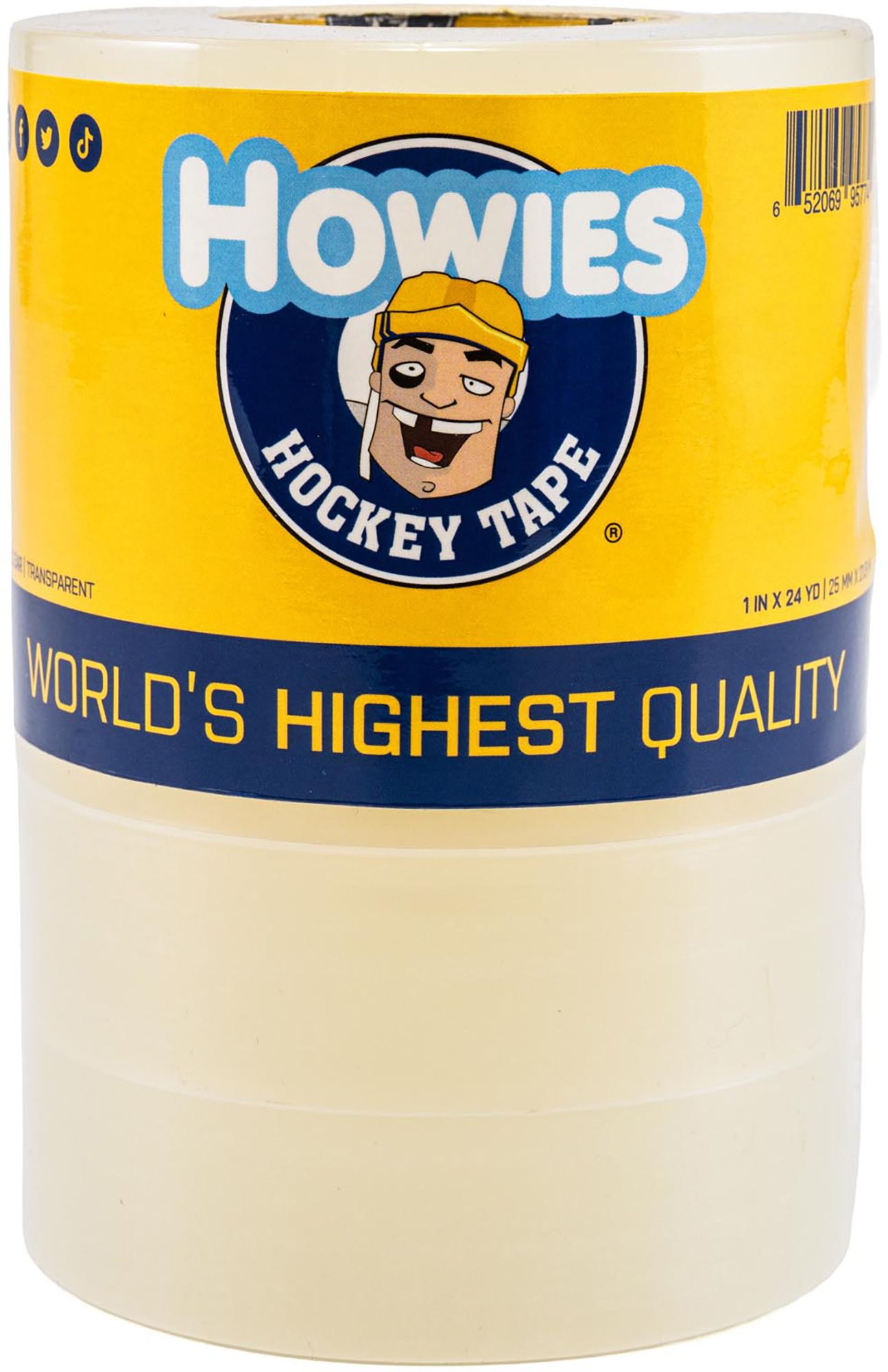 Howies Clear Hockey Tape 5 Pack