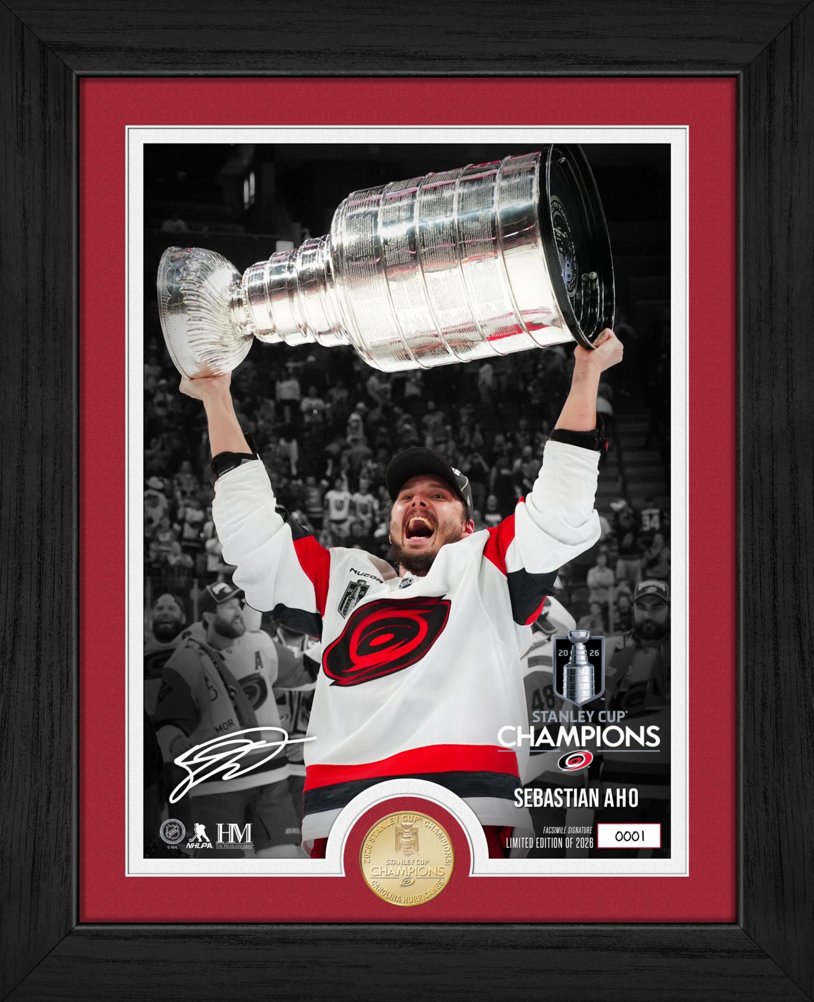 Highland Mint Carolina Hurricanes 2026 Stanley Cup Champions Aho Coin