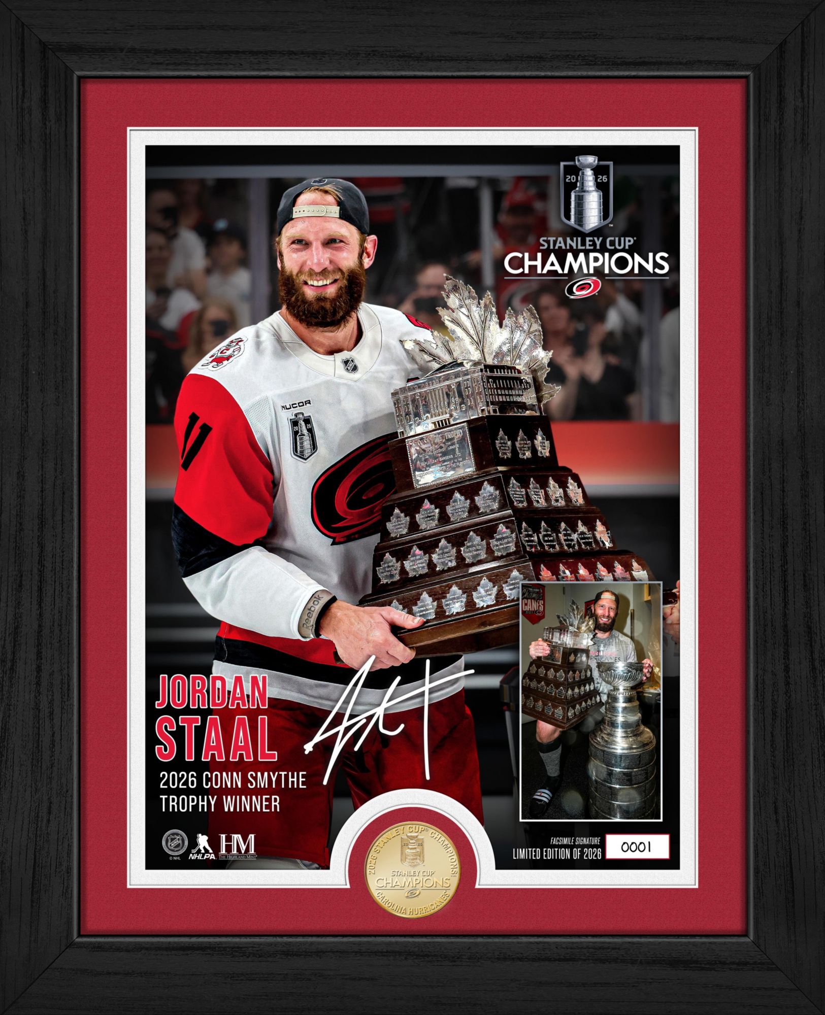 Highland Mint Carolina Hurricanes 2026 Stanley Cup Champions Smythe Award Coin