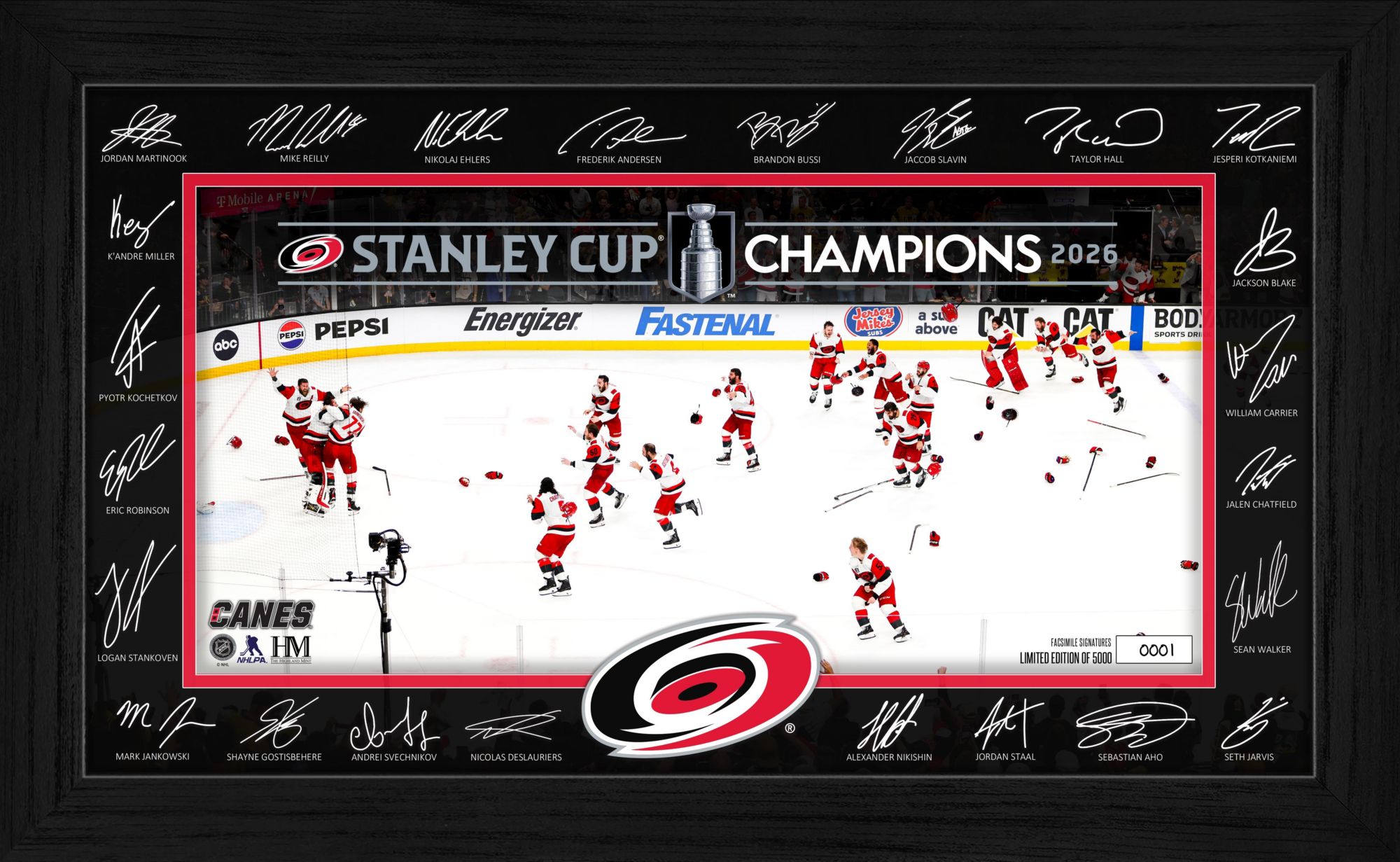 Highland Mint Carolina Hurricanes 2026 Stanley Cup Champions Celebration Signature Bronze Coin