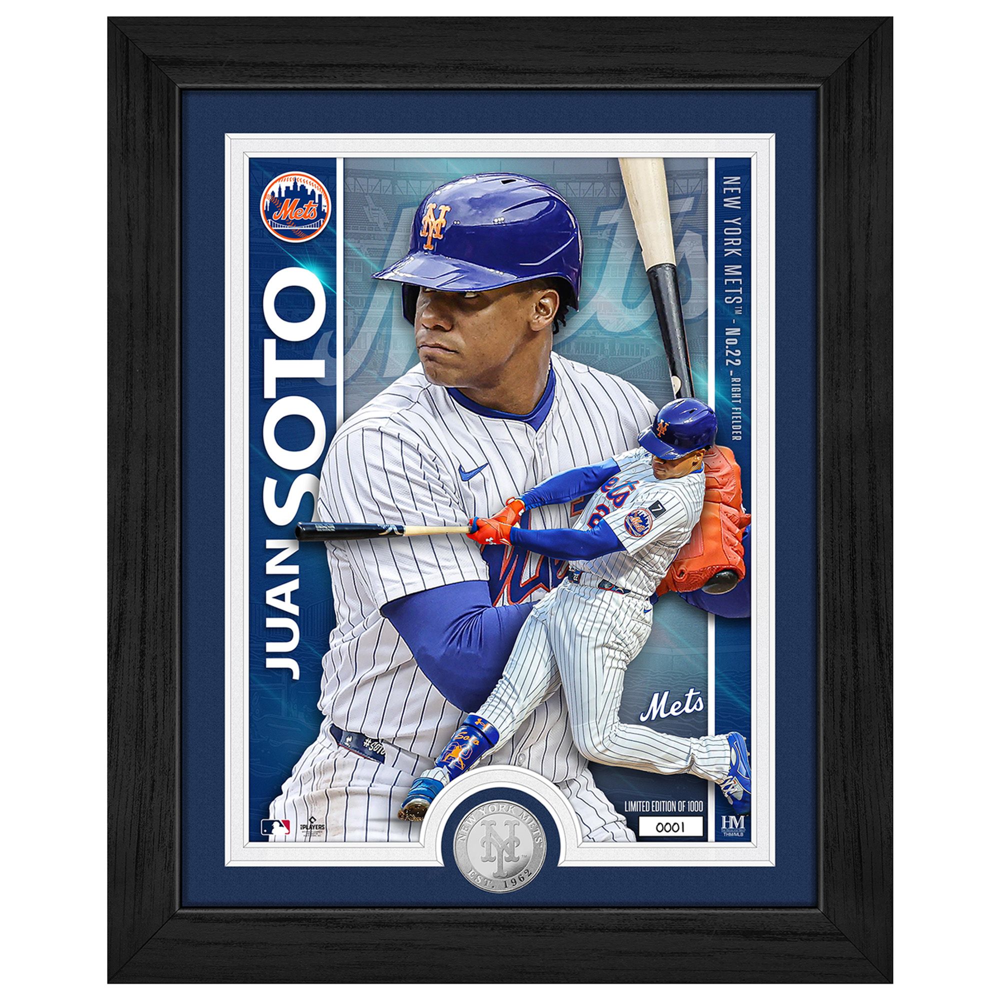 Highland Mint New York Mets Juan Soto Artist Proof Silver Coin Photo Mint