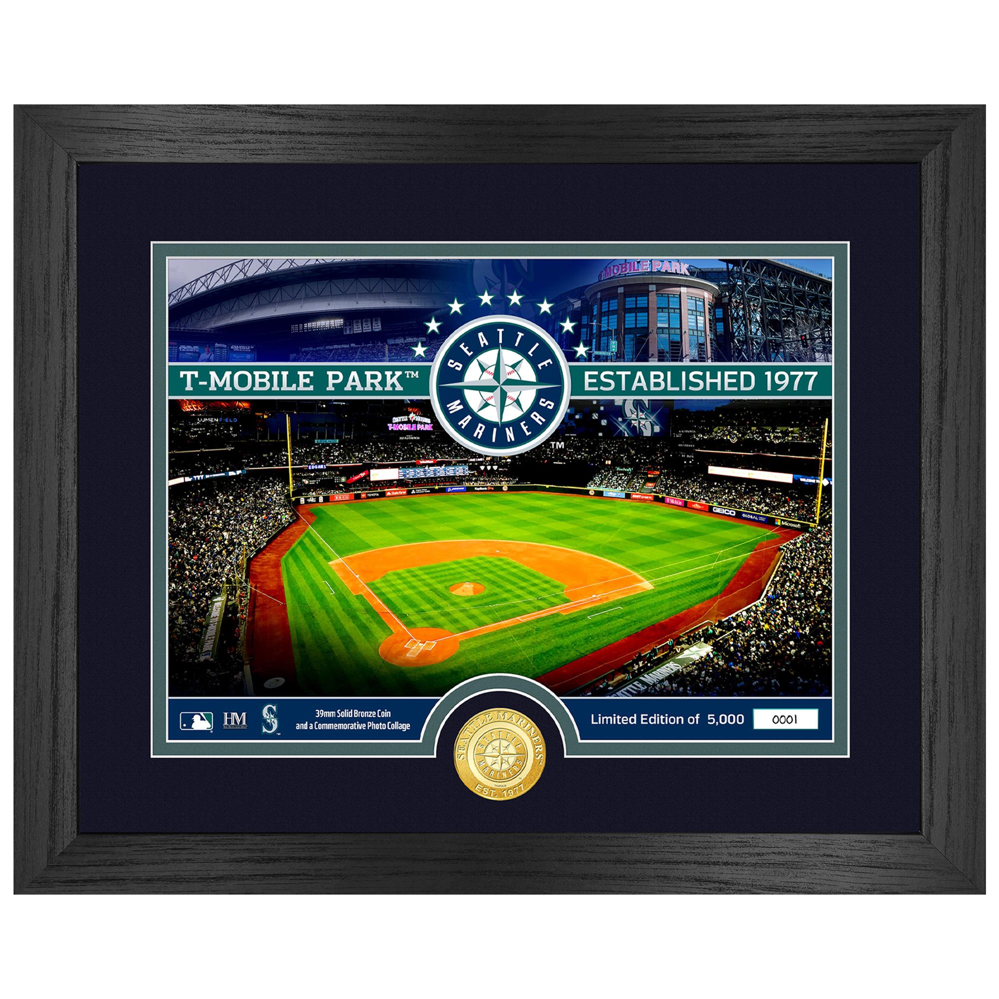 Highland Mint Seattle Mariners Bronze Coin Stadium