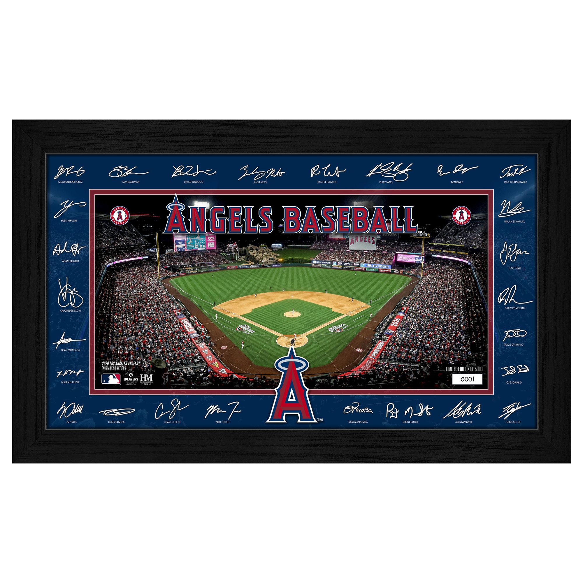 Highland Mint Los Angeles Angels 2026 Signature Field Frame