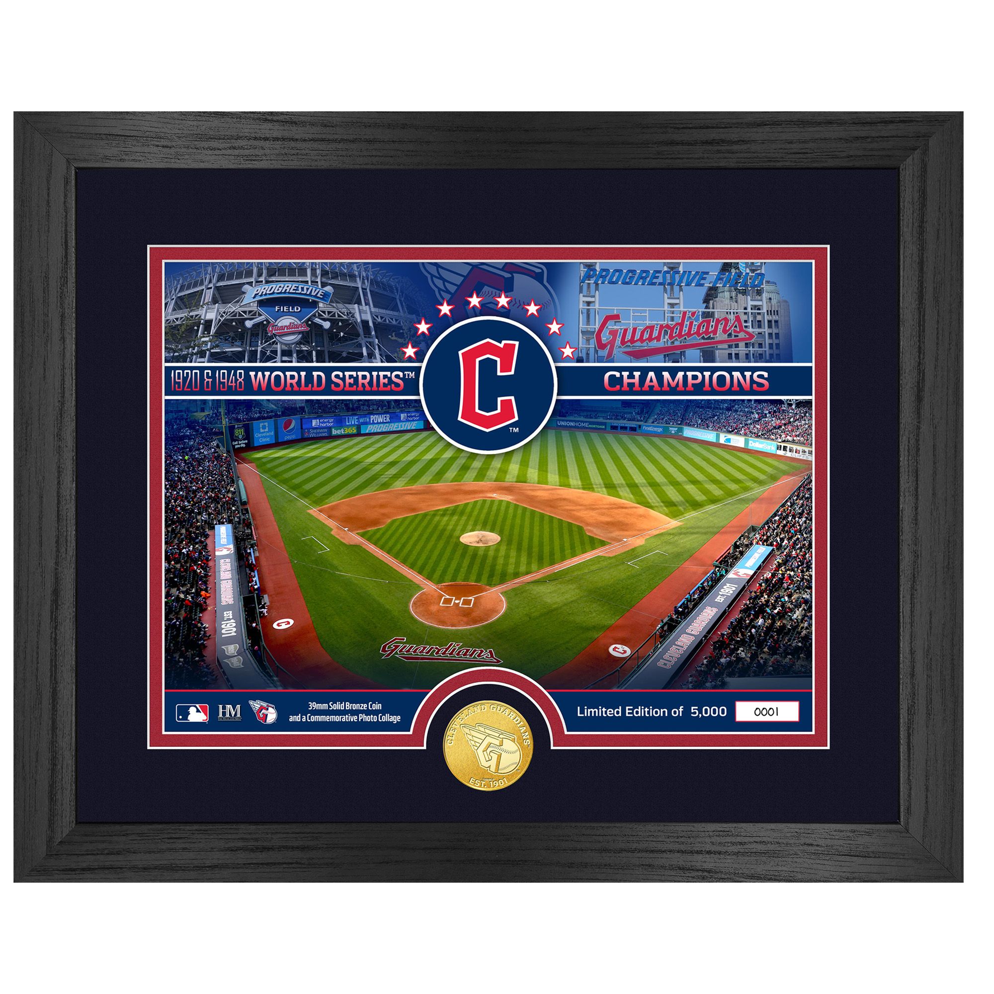 Highland Mint Cleveland Guardians Bronze Coin Stadium