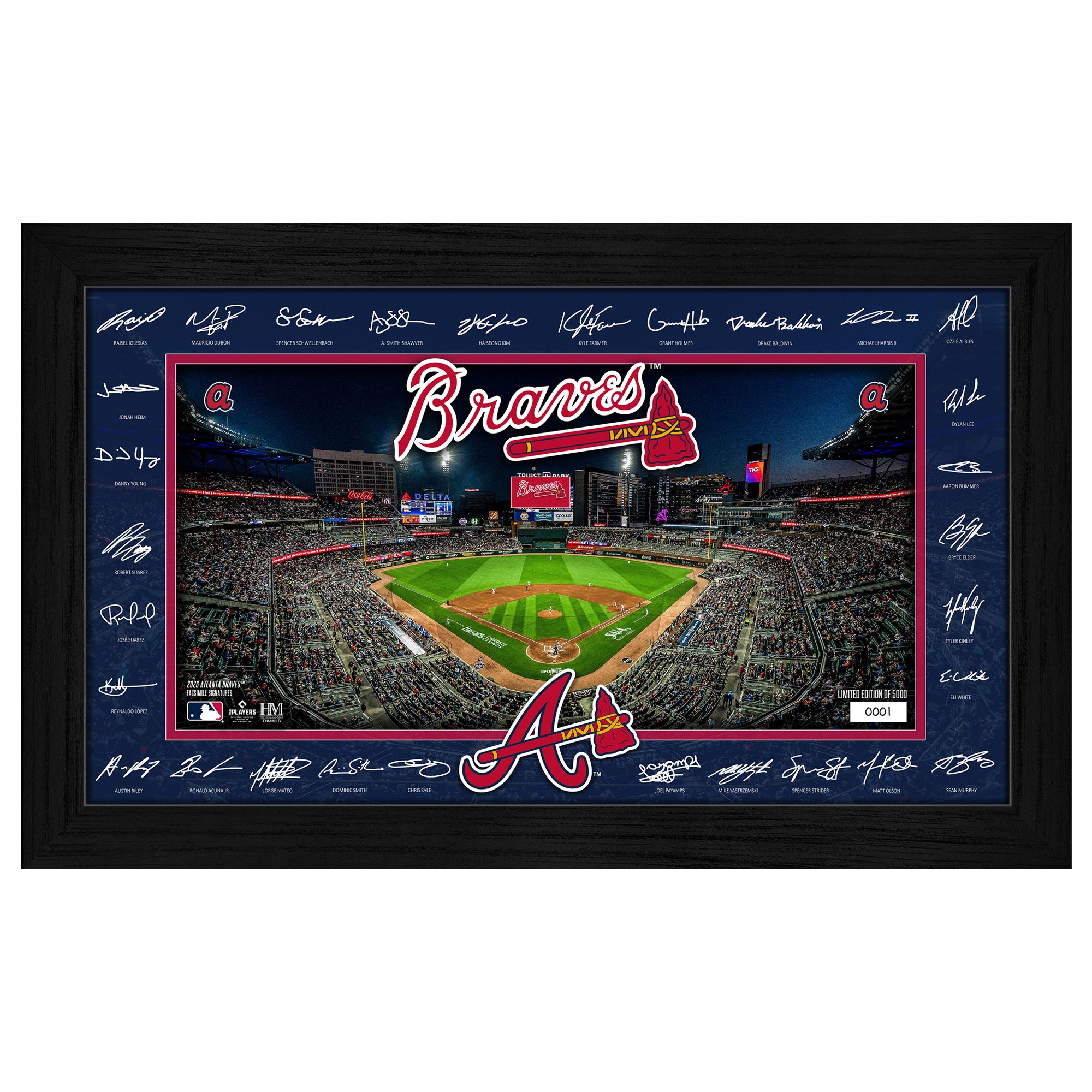 Highland Mint Atlanta Braves 2026 Signature Field Frame
