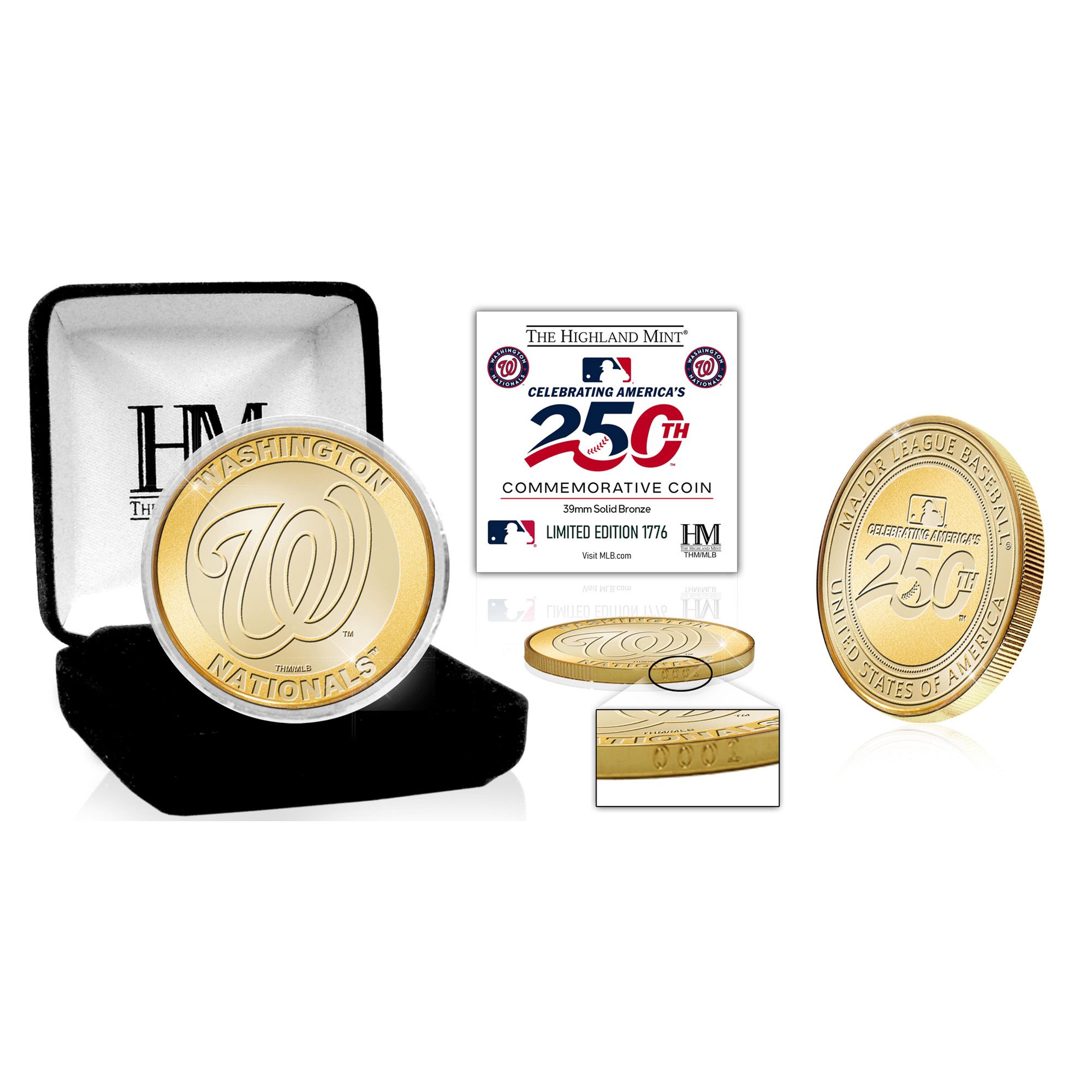 Highland Mint Washington Nationals America's 250th Bronze Team Coin