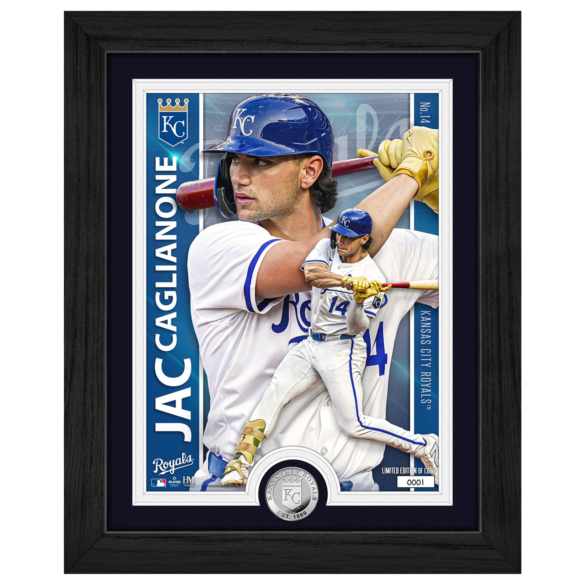 Highland Mint Kansas City Royals Jac Caglianone Artist Proof Silver Coin Photo Mint