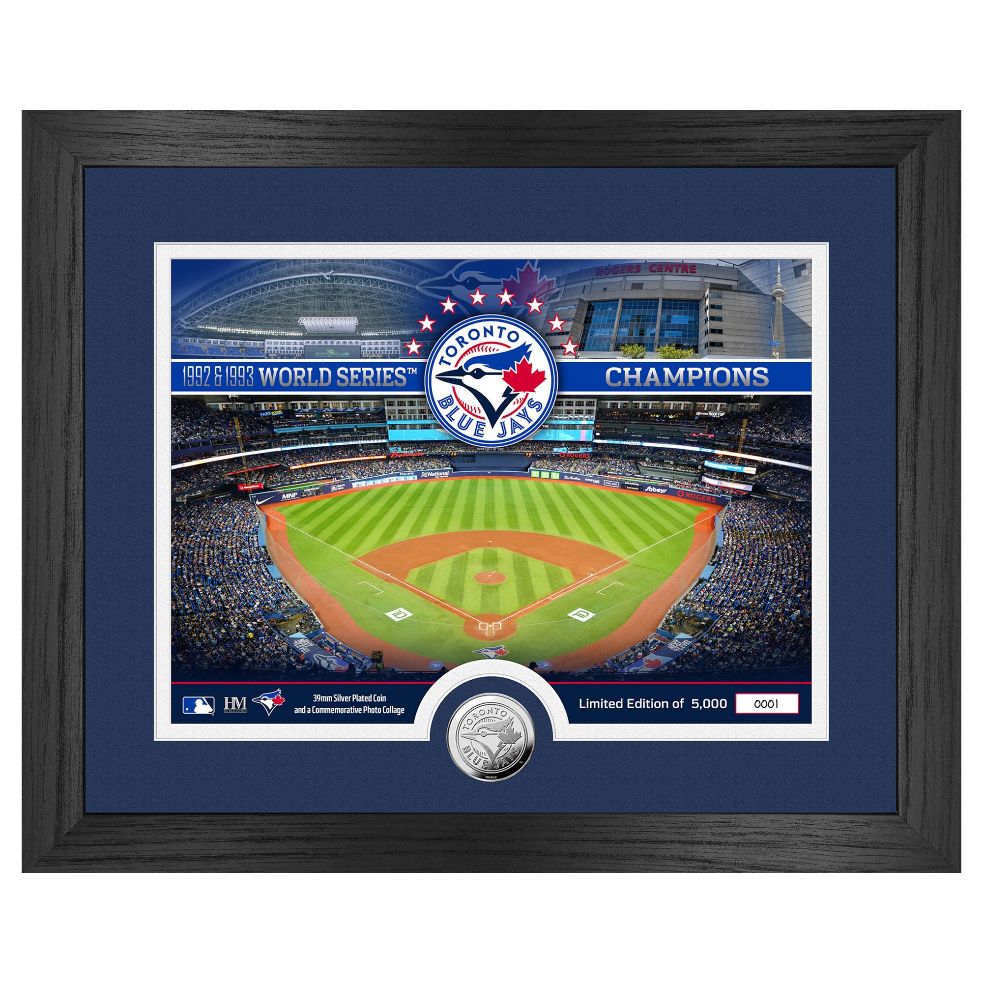 Highland Mint Toronto Blue Jays Bronze Coin Stadium Photo Mint