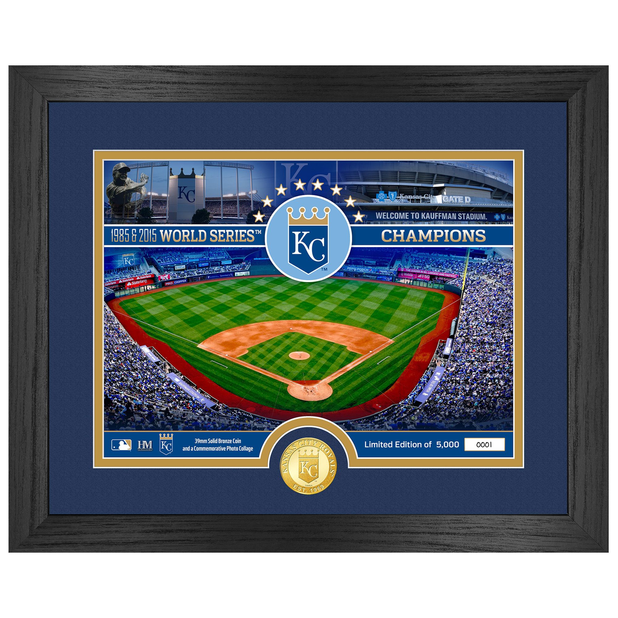 Highland Mint Kansas City Royals Bronze Coin Stadium