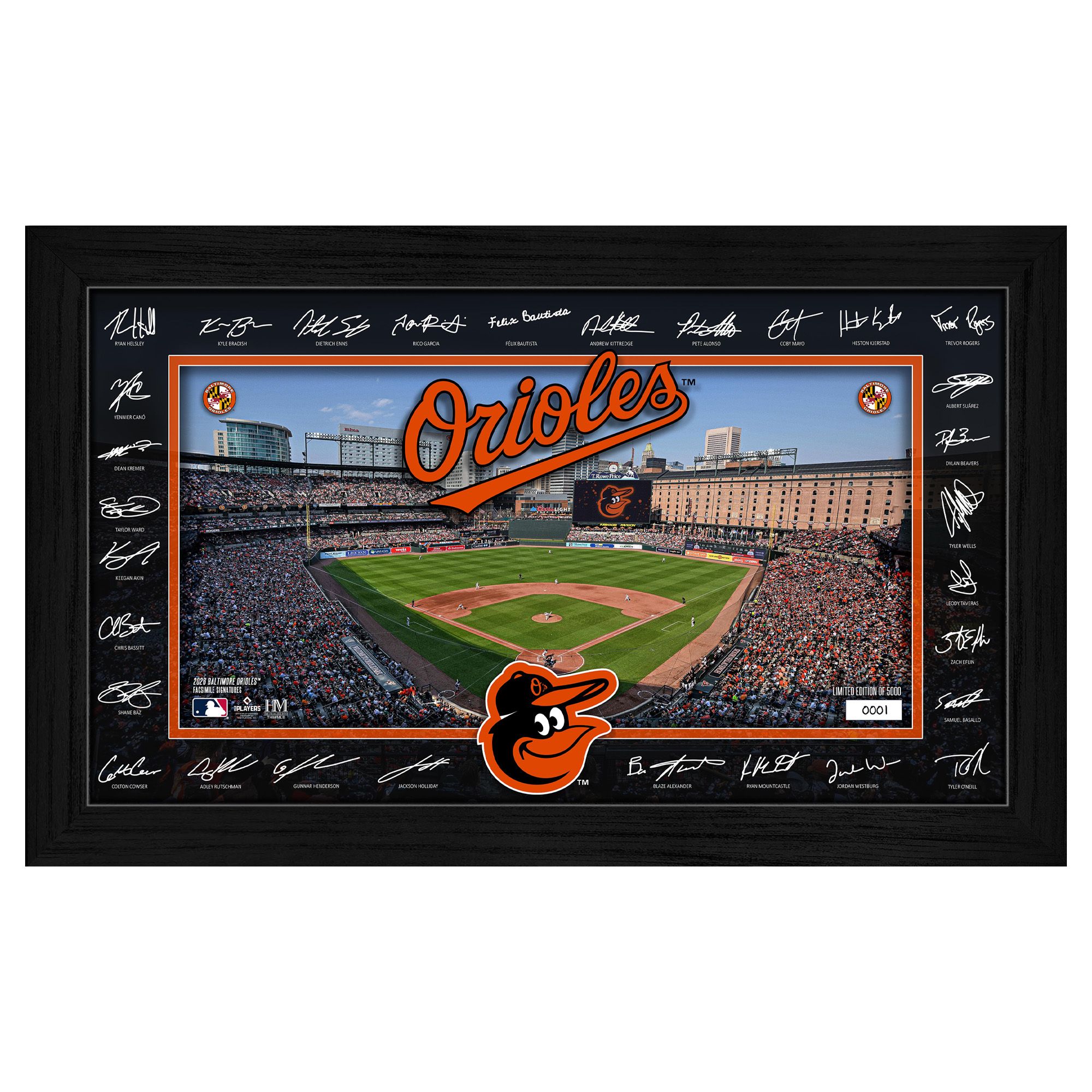 Highland Mint Baltimore Orioles 2026 Signature Field Frame
