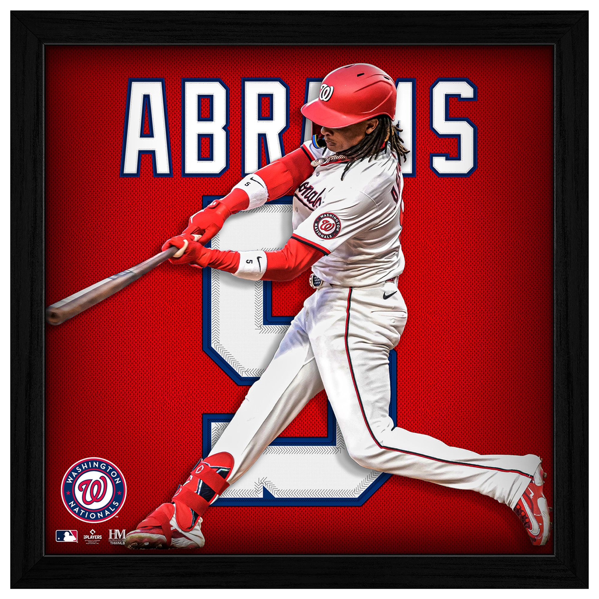 Highland Mint Washington Nationals CJ Abrams Impact Jersey Frame