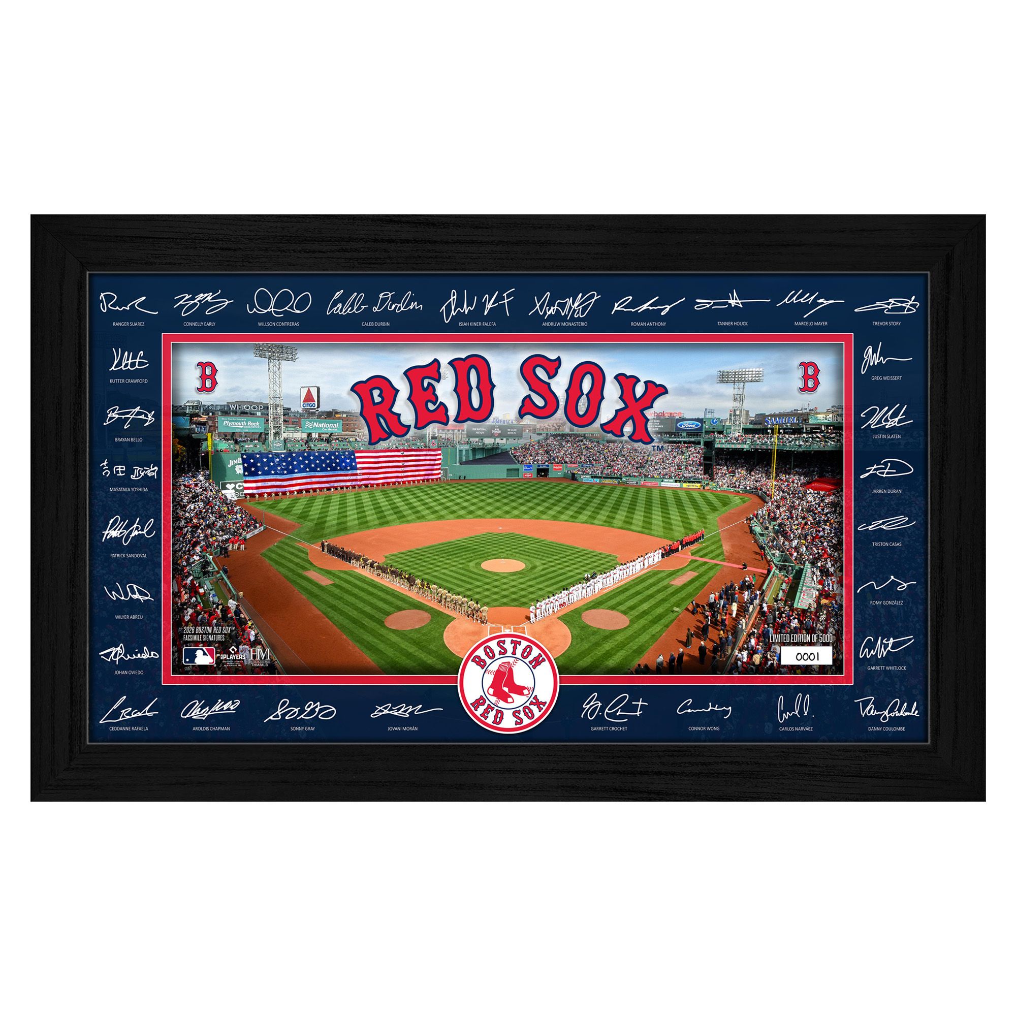 Highland Mint Boston Red Sox 2026 Signature Field Frame