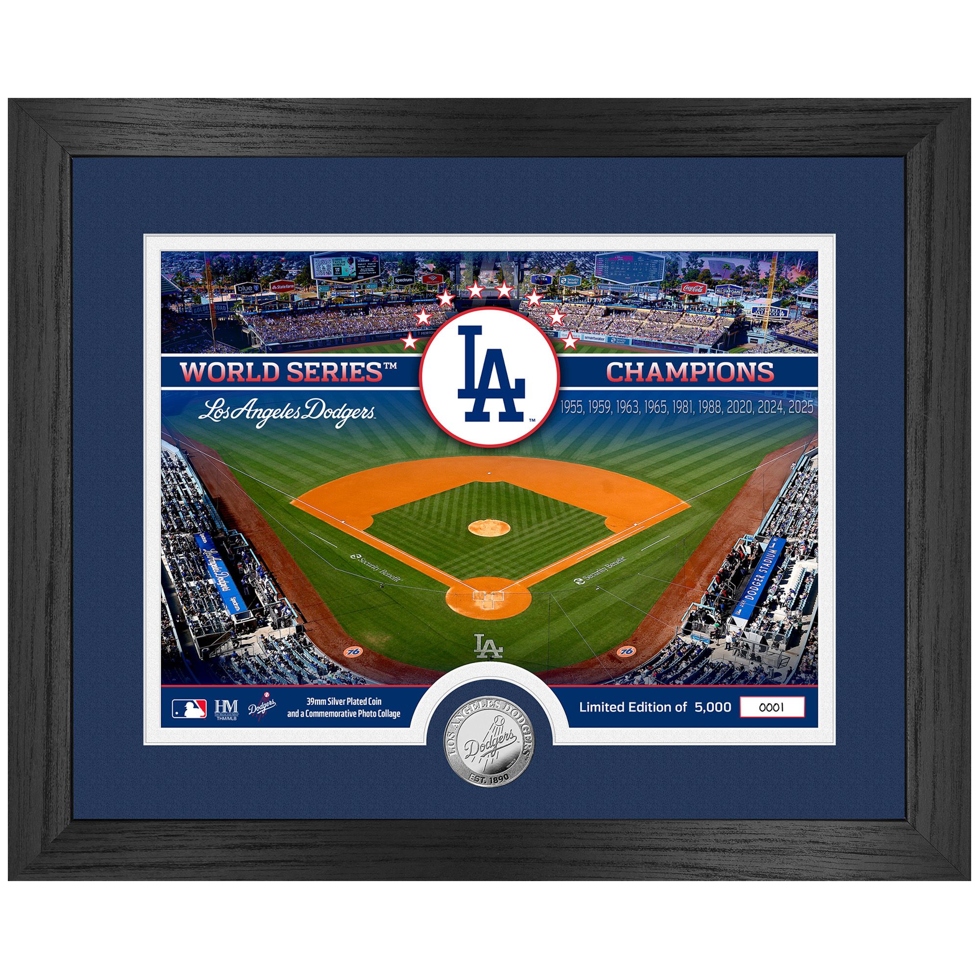 Highland Mint Los Angeles Dodgers Silver Coin