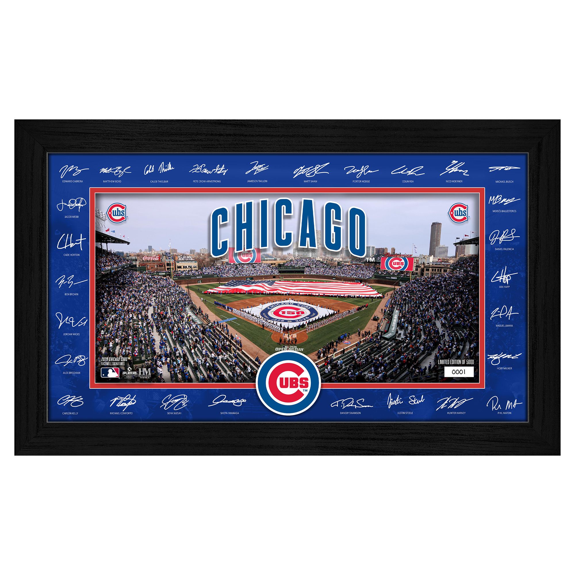 Highland Mint Chicago Cubs 2026 Signature Field Frame