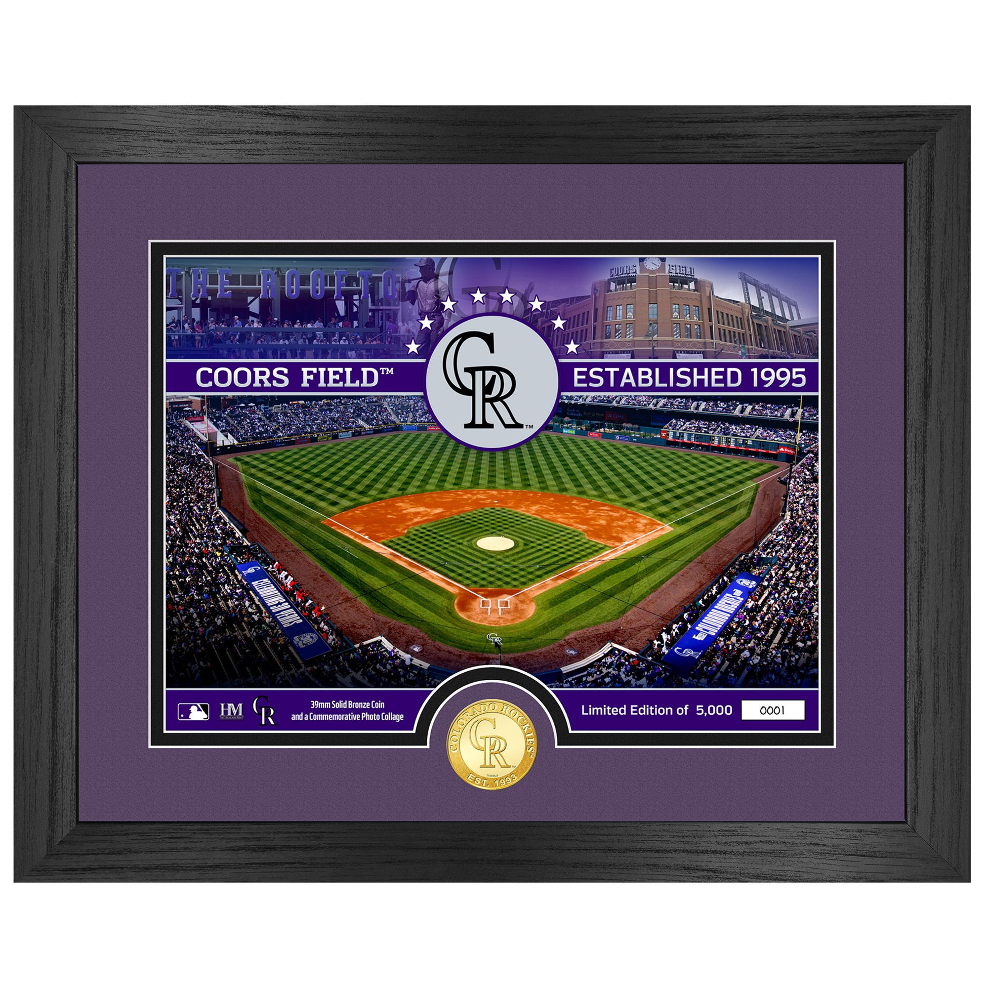 Highland Mint Colorado Rockies Bronze Coin Stadium