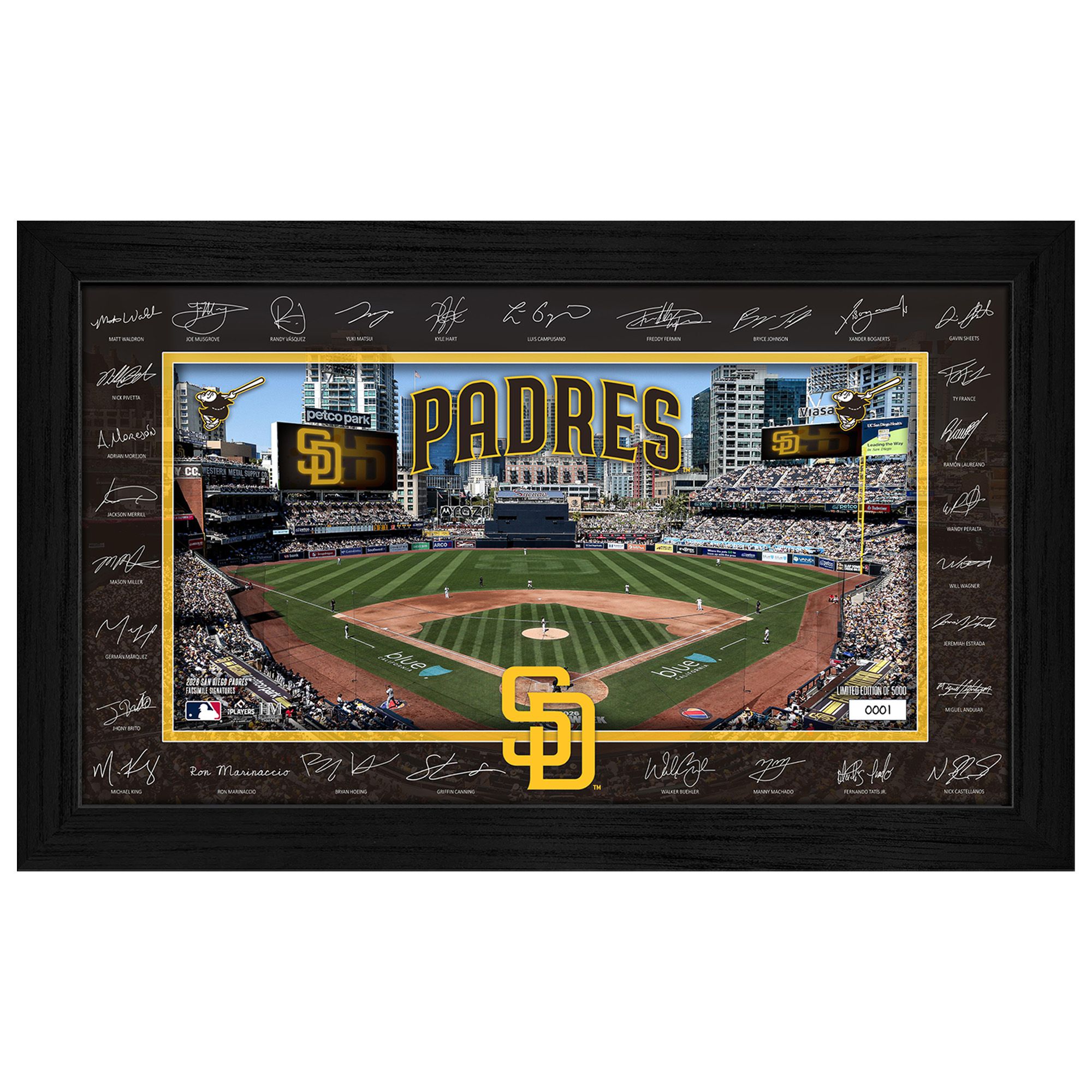 Highland Mint San Diego Padres 2026 Signature Field Frame