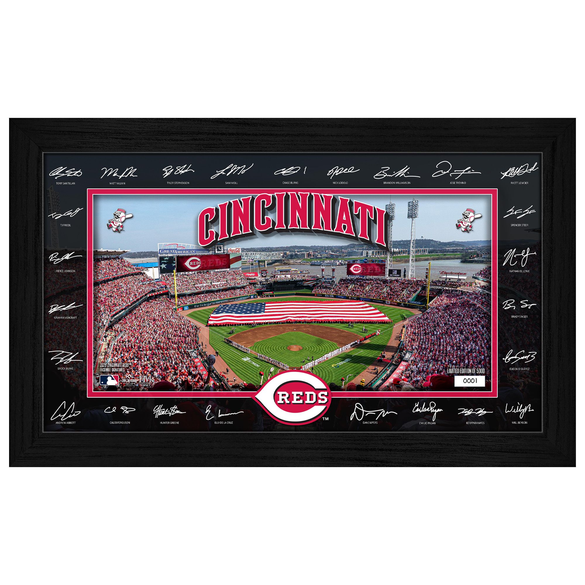 Highland Mint Cincinnati Reds 2026 Signature Field Frame
