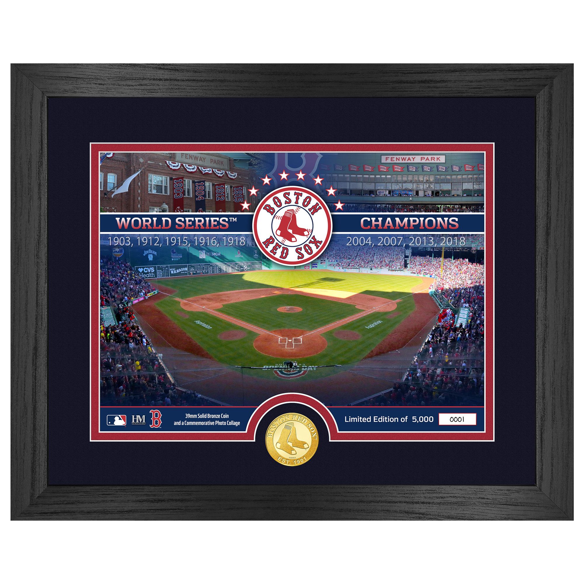 Highland Mint Boston Red Sox Bronze Coin
