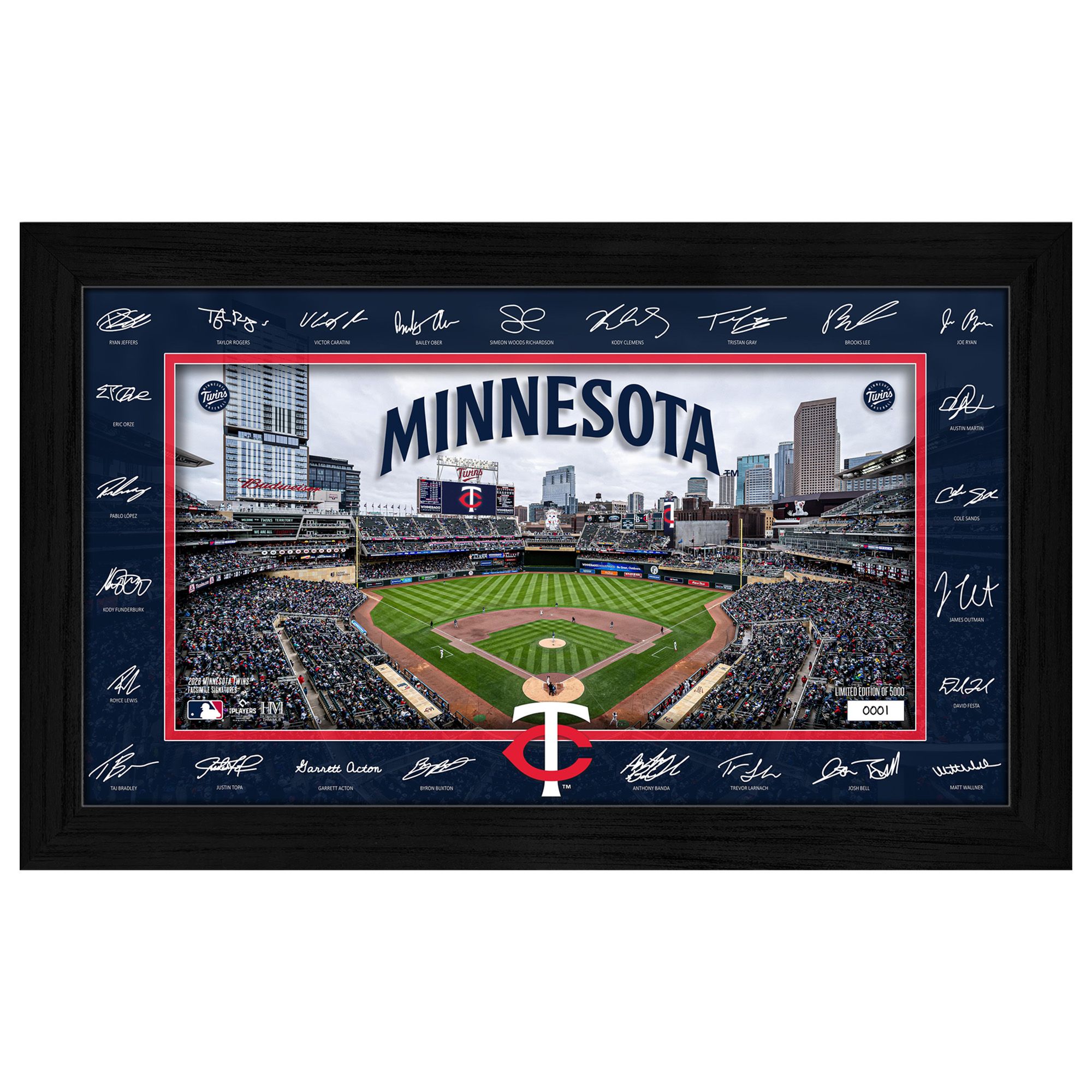 Highland Mint Minnesota Twins 2026 Signature Field Frame