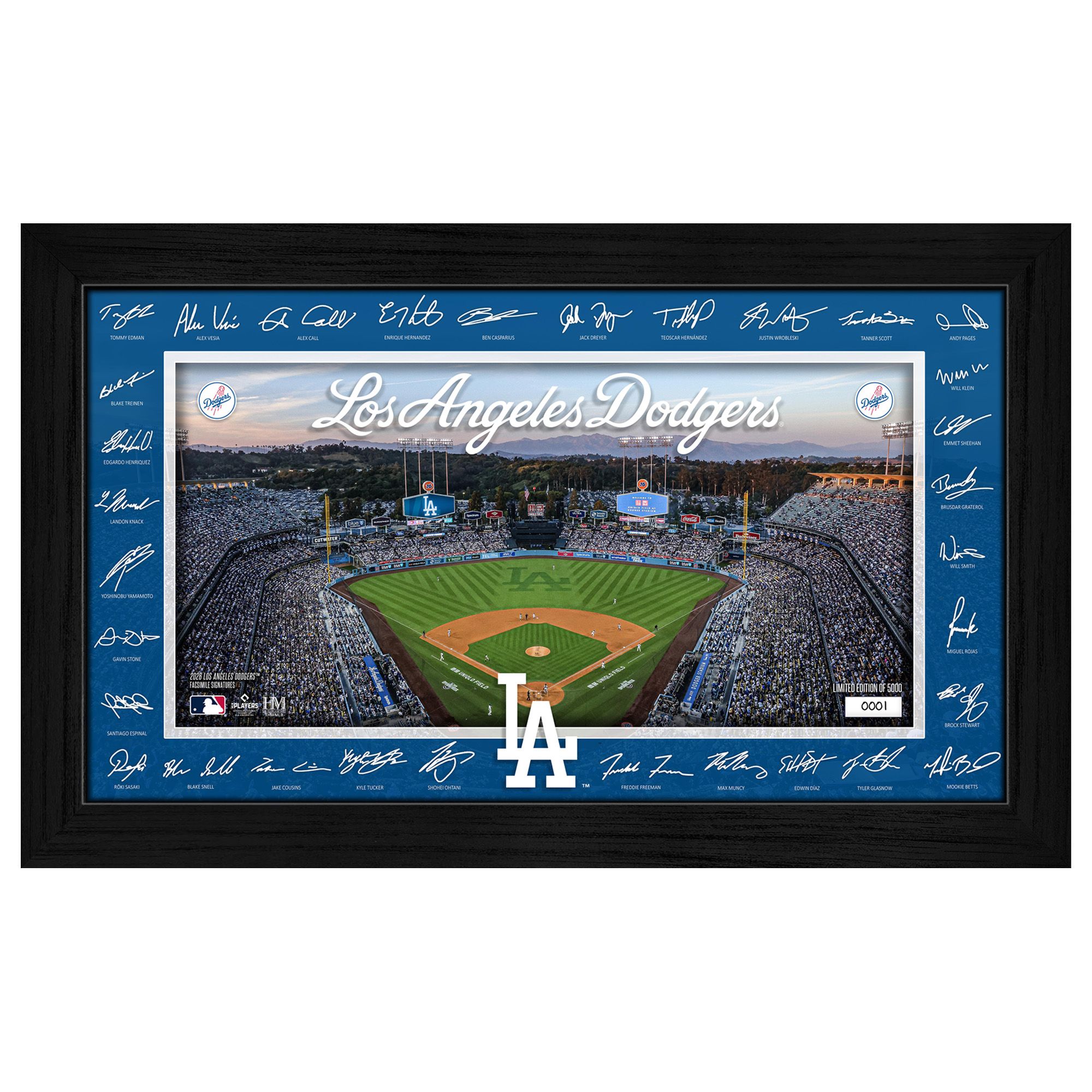 Highland Mint Los Angeles Dodgers 2026 Signature Field Frame