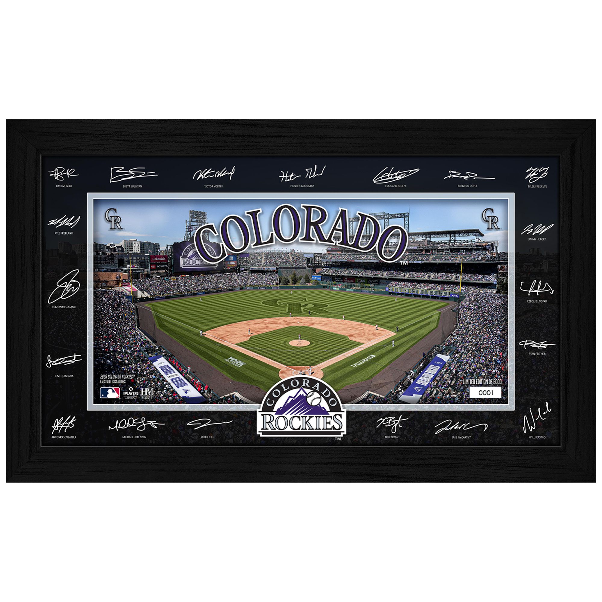 Highland Mint Colorado Rockies 2026 Signature Field Frame