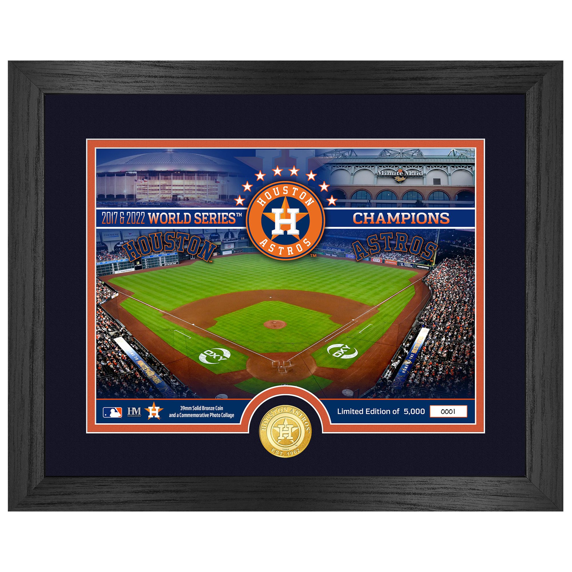Highland Mint Houston Astros Bronze Coin - No Color