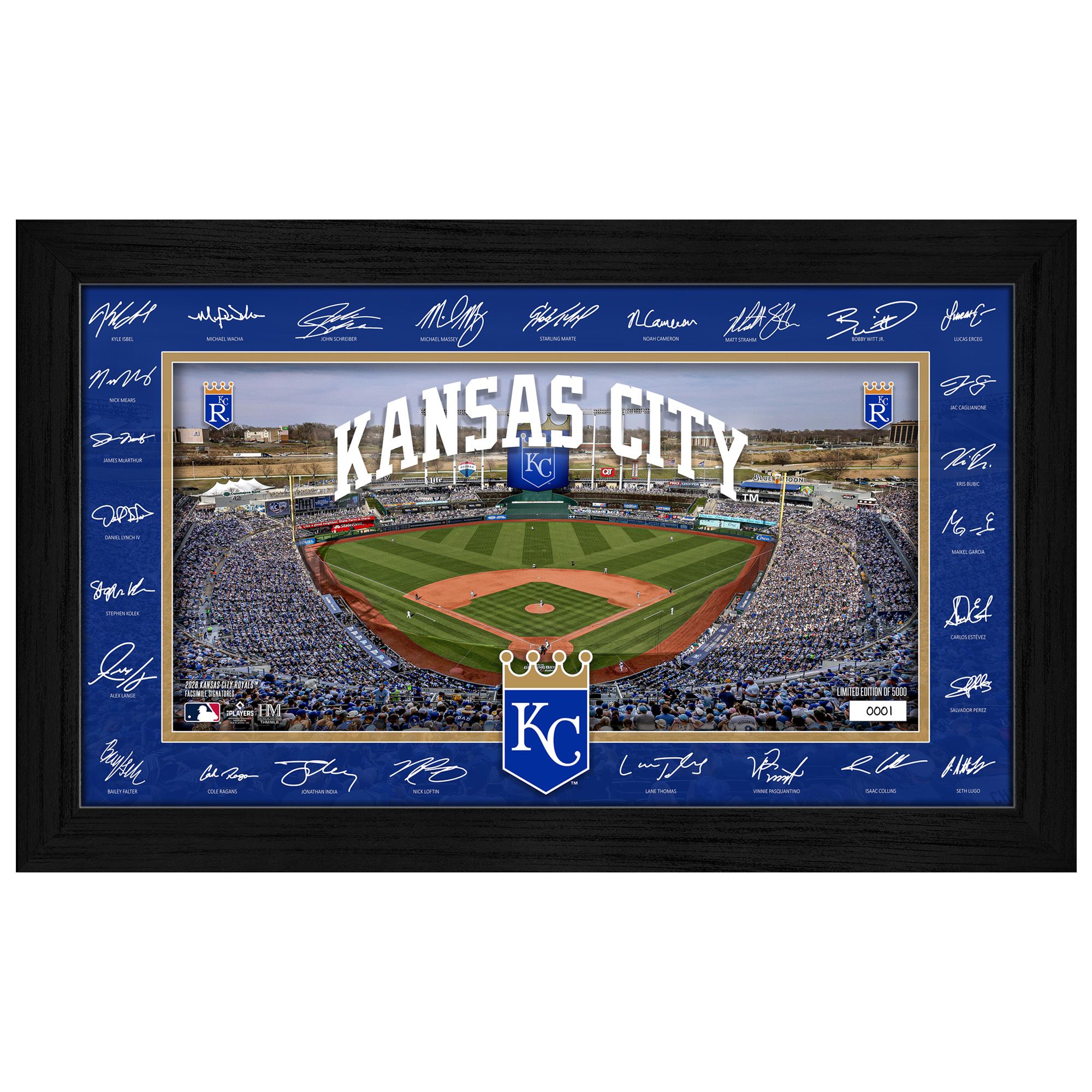 Highland Mint Kansas City Royals 2026 Signature Field Frame