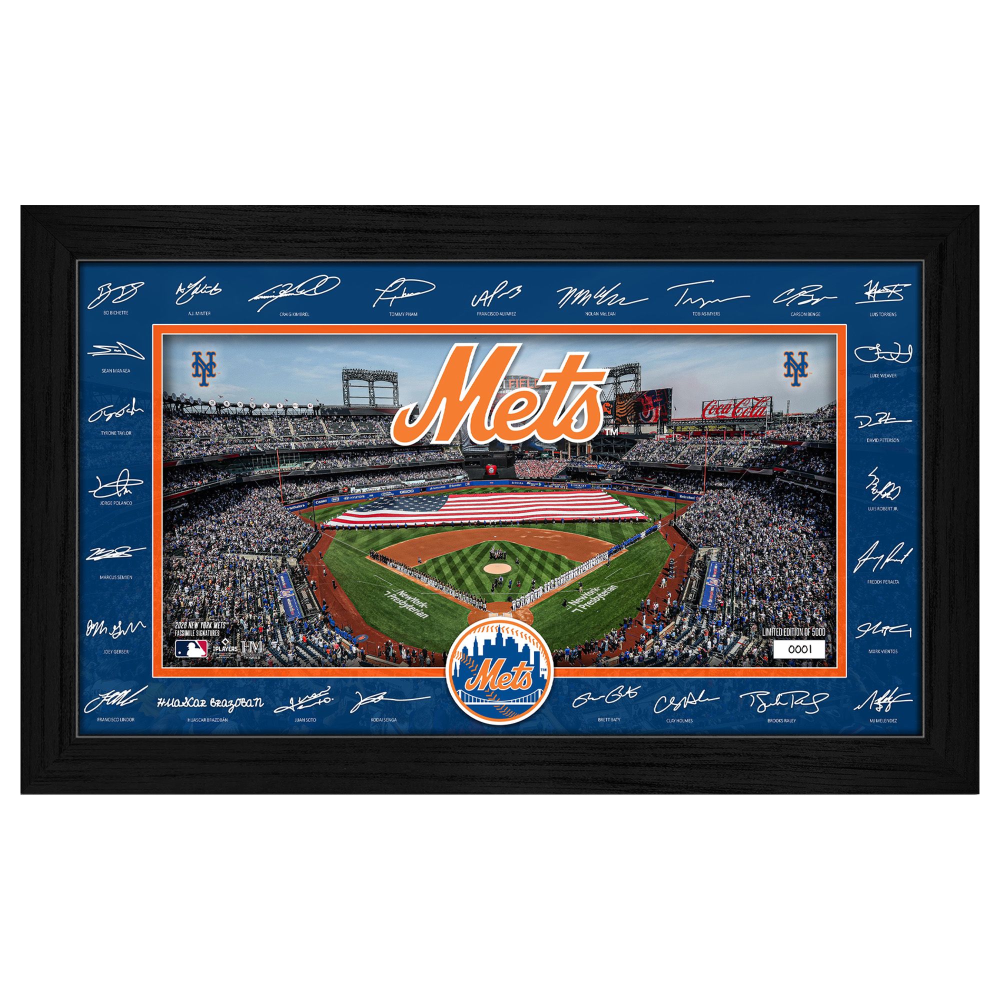 Highland Mint New York Mets 2026 Signature Field Frame