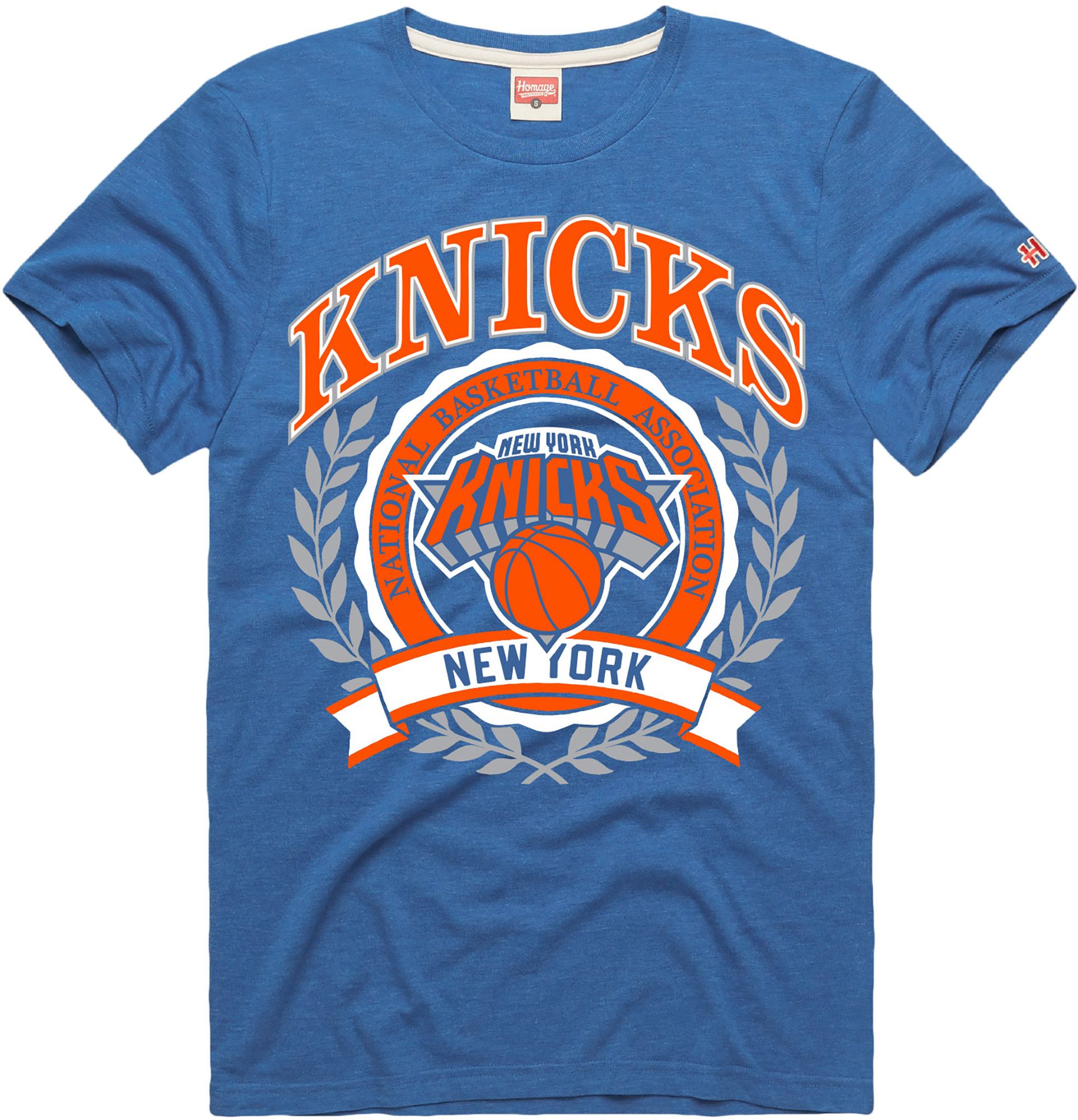HOMAGE Adult New York Knicks Royal Crest T-Shirt