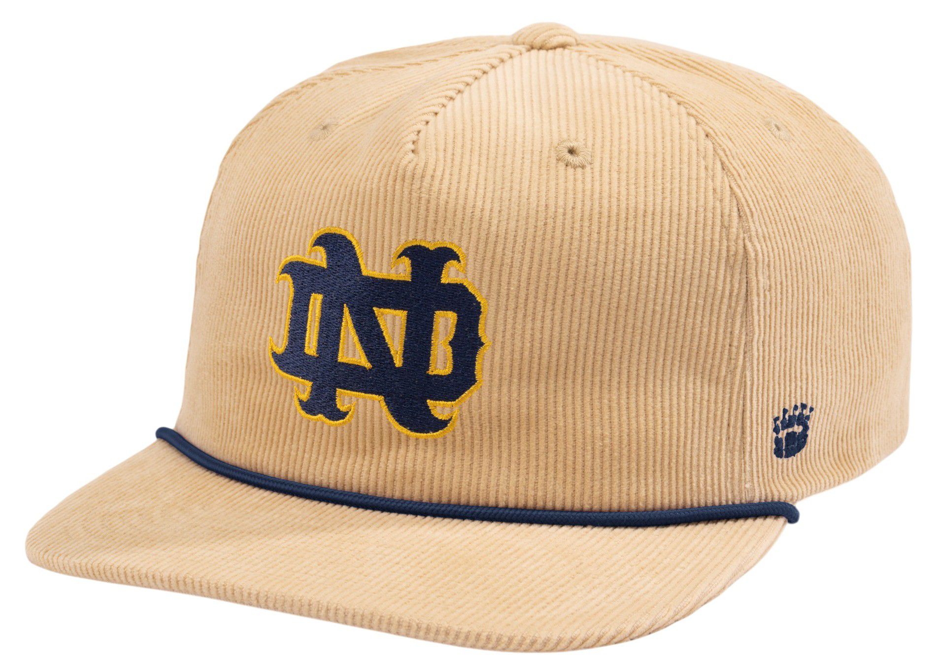 Homefield Notre Dame Honors Corduroy Snapback Hat