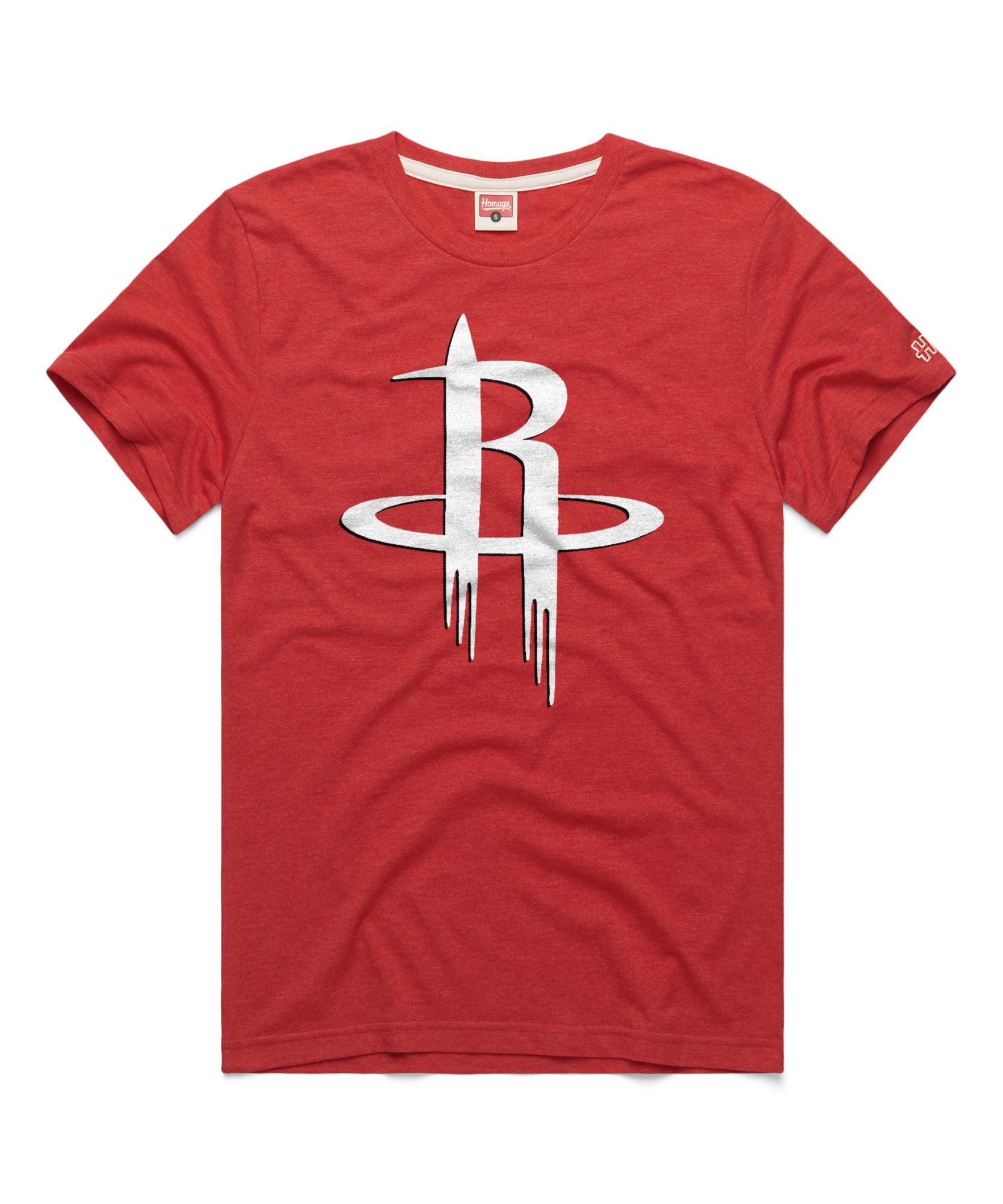 HOMAGE Adult Houston Rockets Red Logo T-Shirt