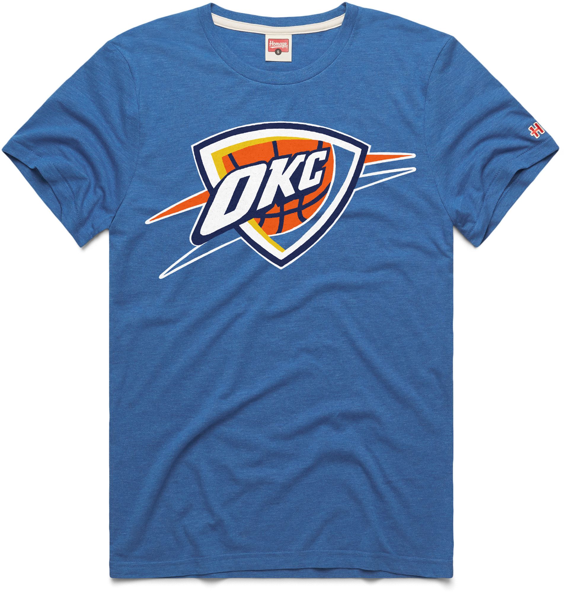 HOMAGE Adult Oklahoma City Thunder Blue Logo T-Shirt