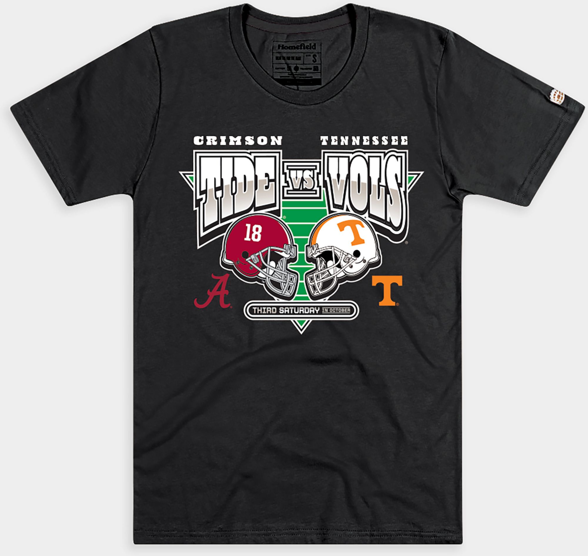 Homefield Adult Alabama Crimson Tide vs. Tennessee Volunteers Third Saturday in October T-Shirt, Men's