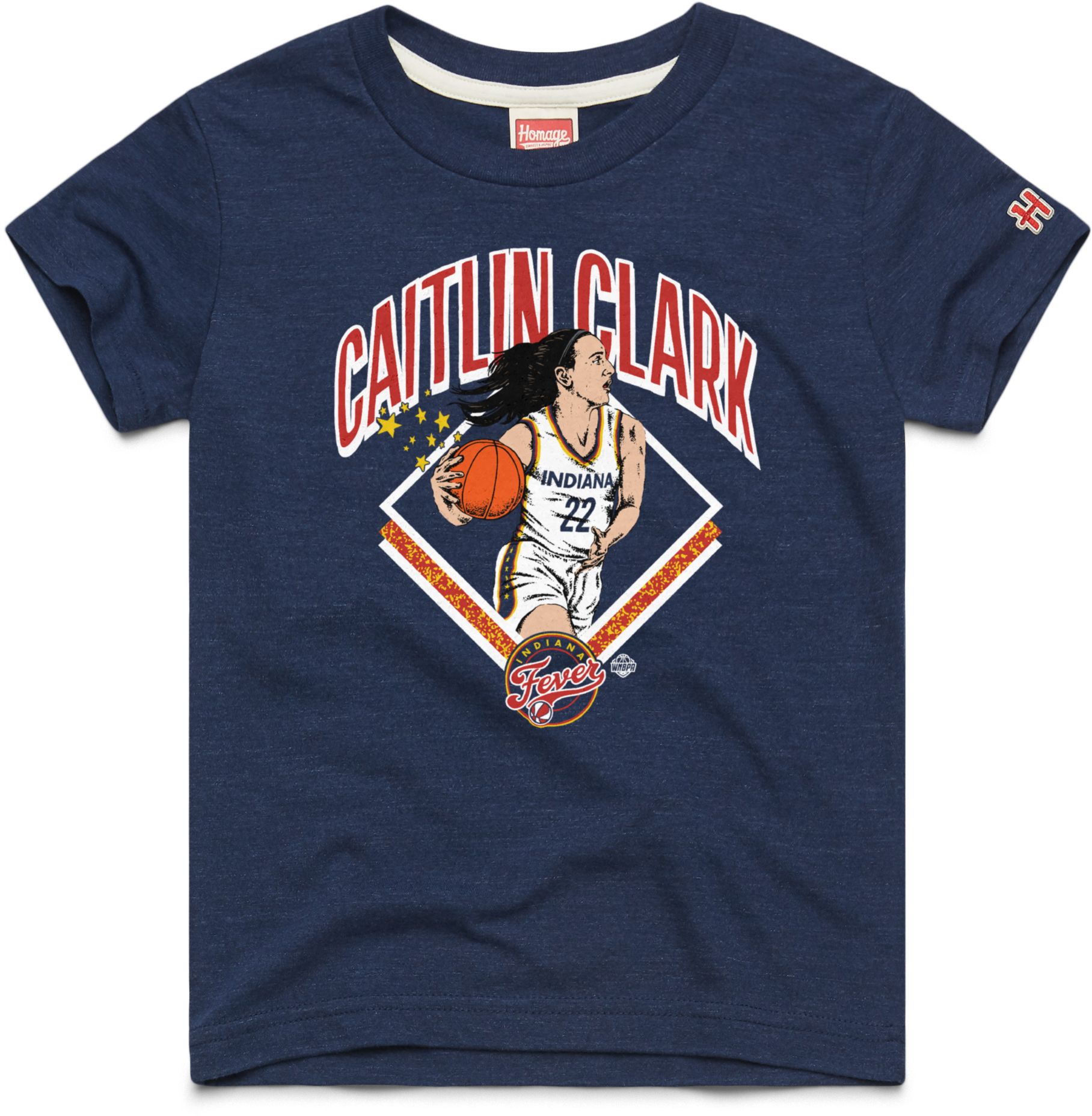 HOMAGE Adult Indiana Fever Grey Caitlin Clark T-Shirt
