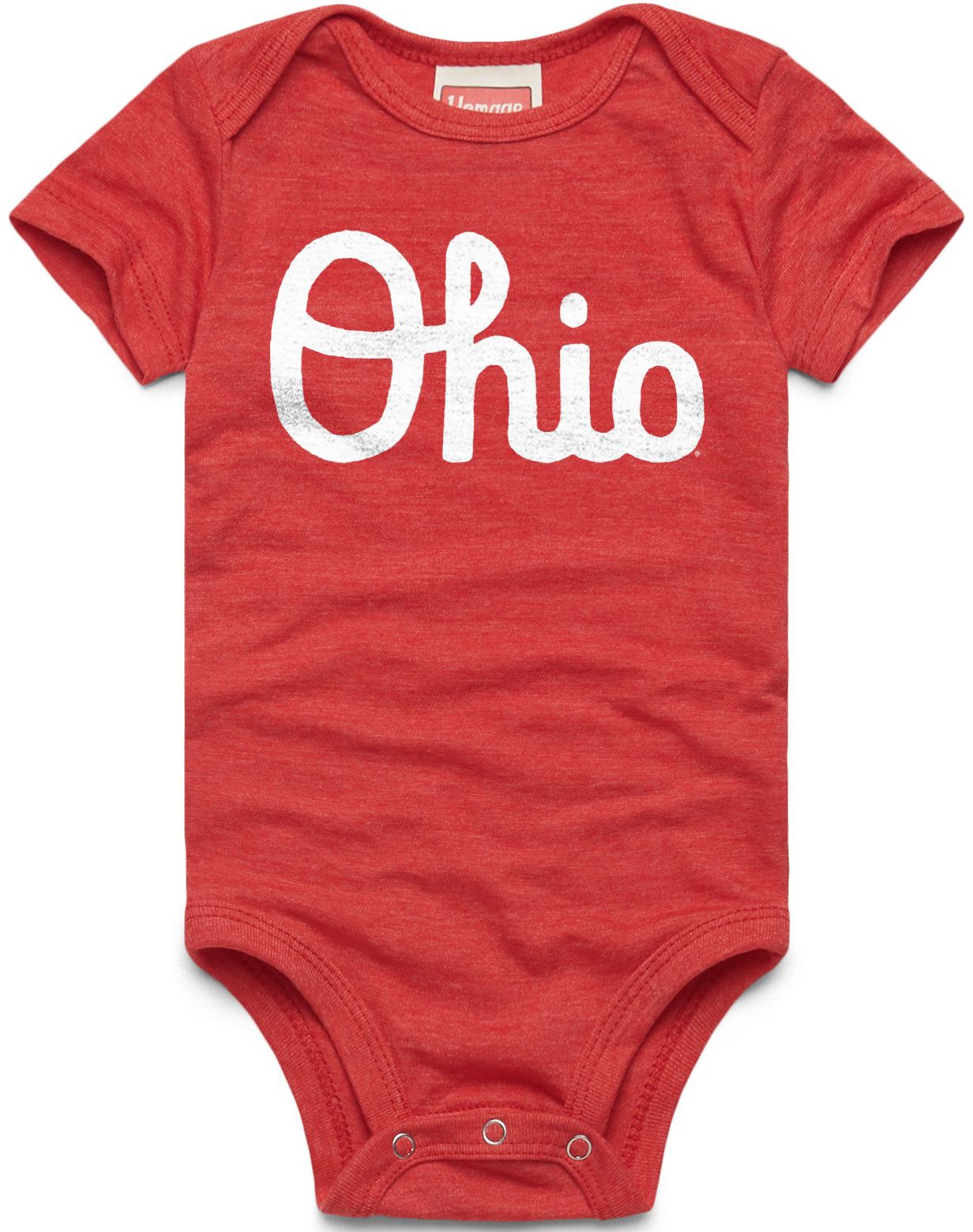 HOMAGE Infant Ohio State Red and White Creeper