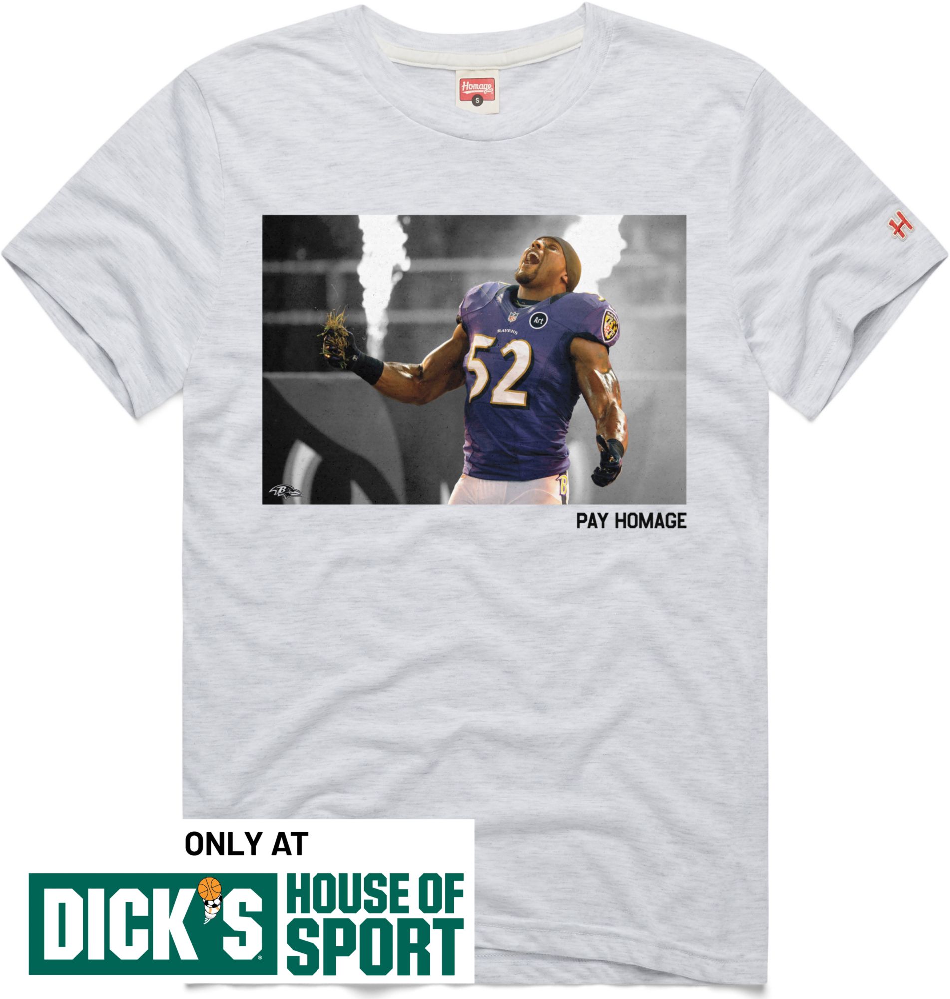 HOMAGE Men's Baltimore Ravens Pay Homage T-Shirt
