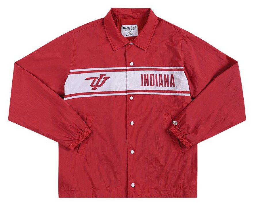 Homefield Men's Indiana Hoosiers Striped Coaches Jacket