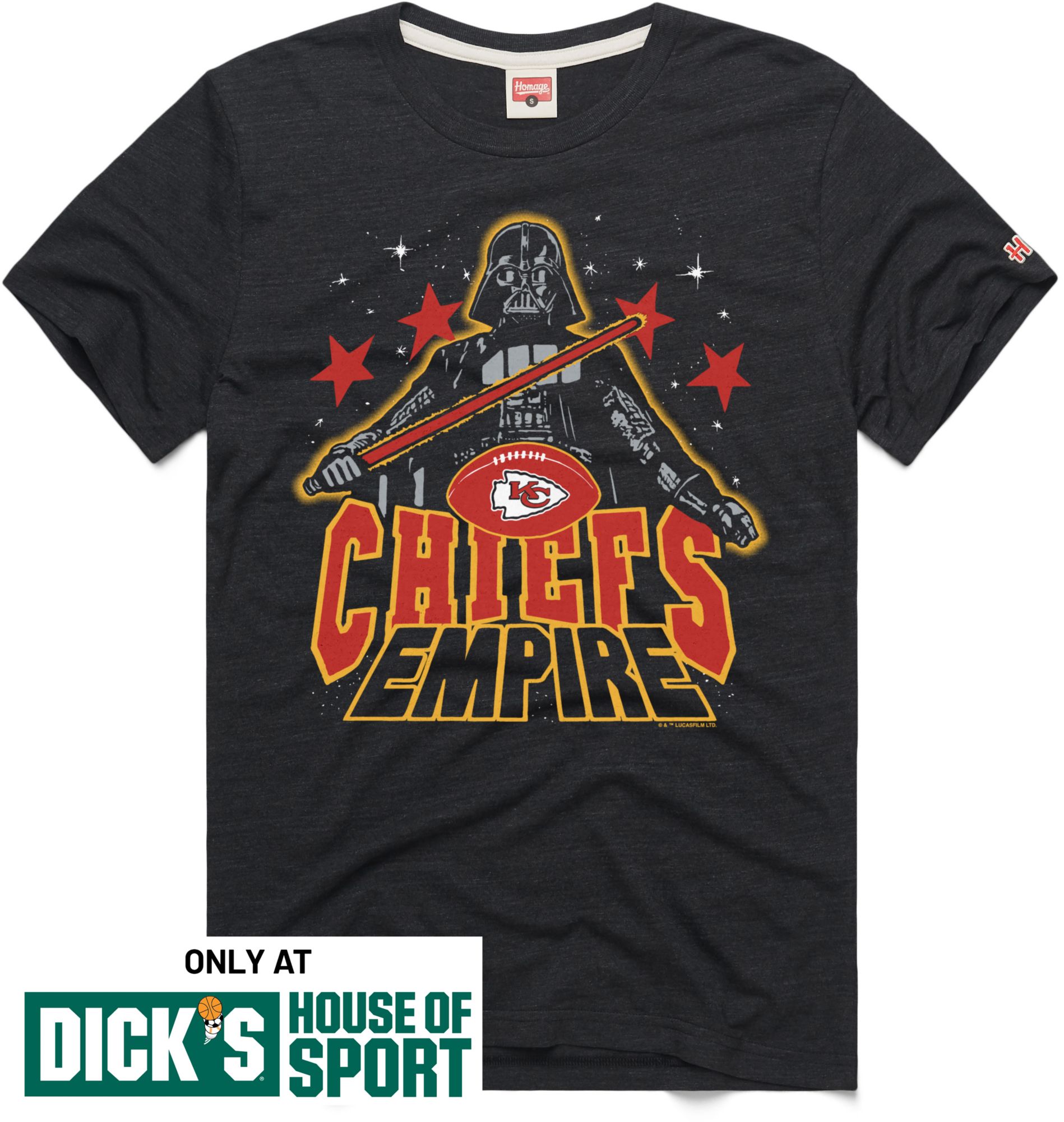 HOMAGE Men's Kansas City Chiefs Star Wars Dark Side T-Shirt