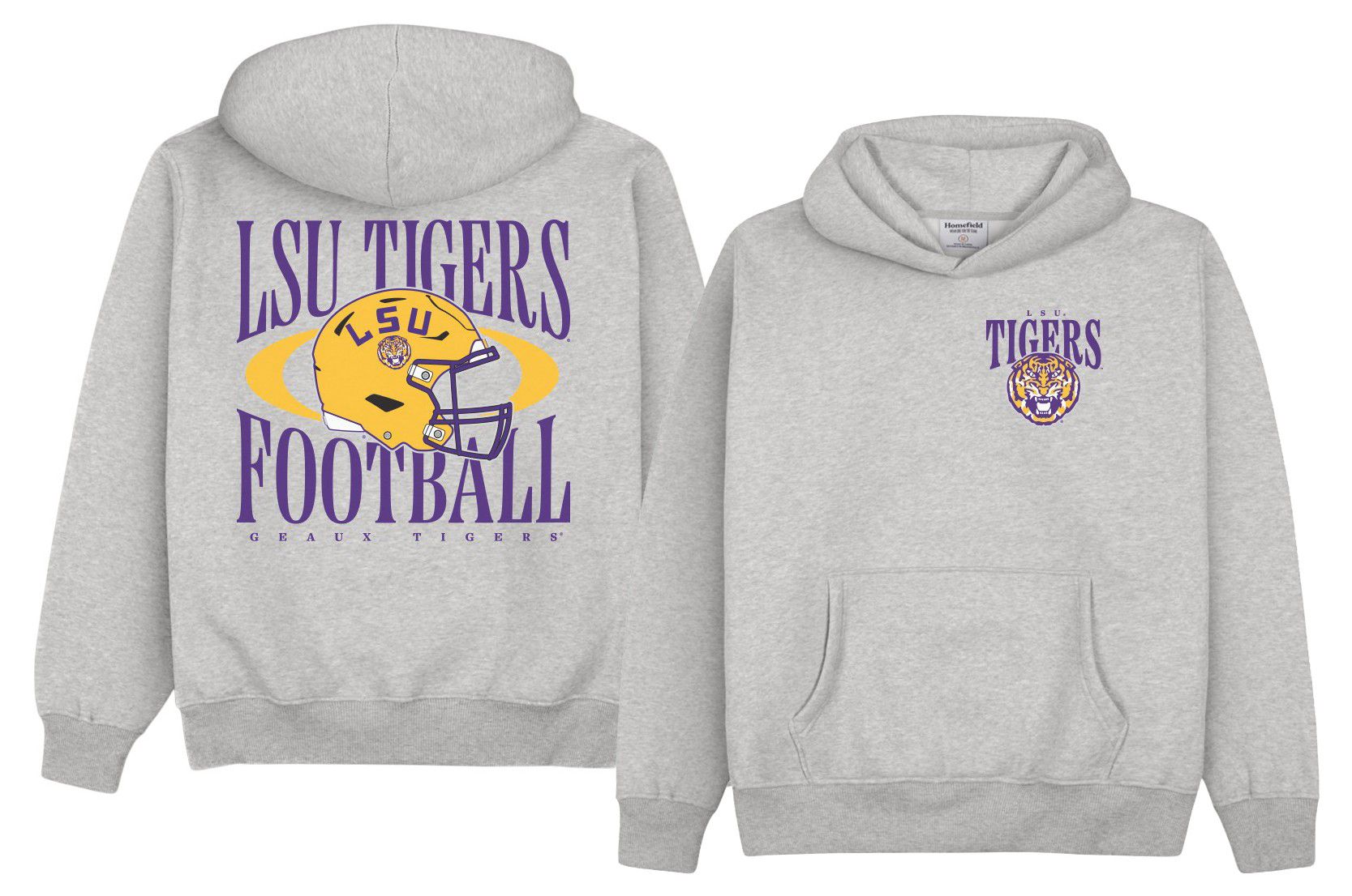 Homefield Men's LSU Tigers Heavyweight Football Hoodie