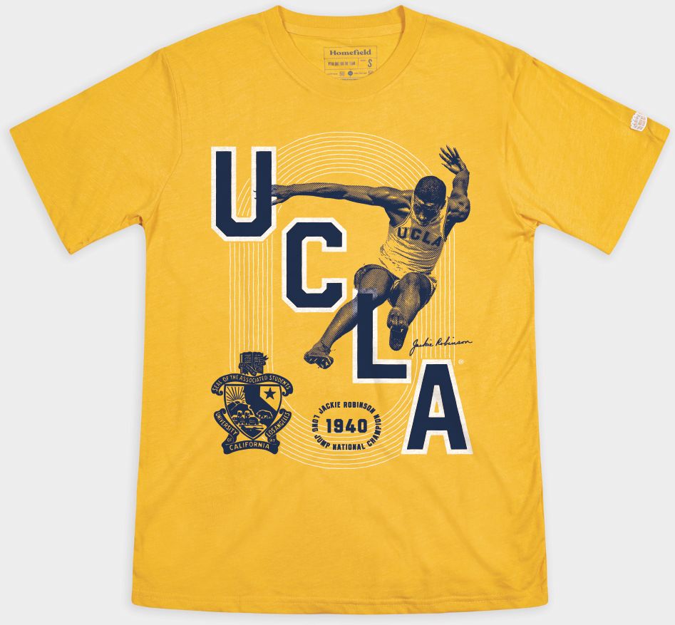 Homefield Men's UCLA Bruins Jackie Robinson #42 Yellow T-Shirt