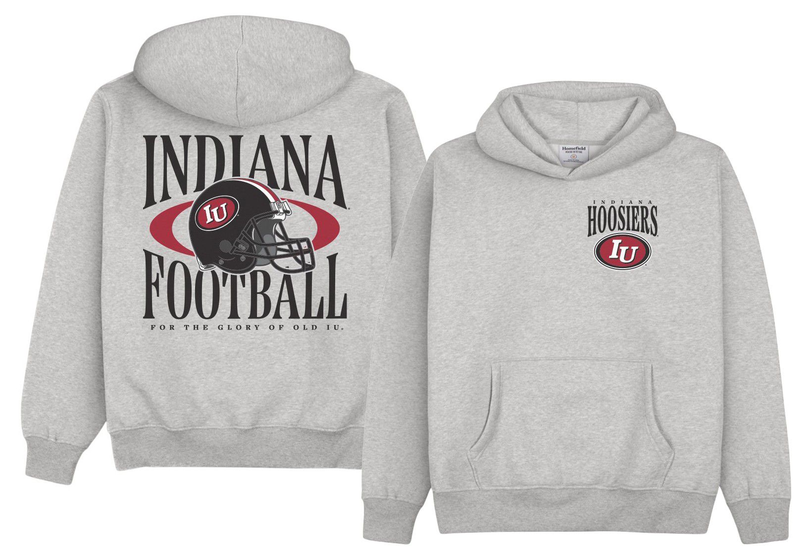 Homefield Men's Indiana Hoosiers Heavyweight Football Hoodie