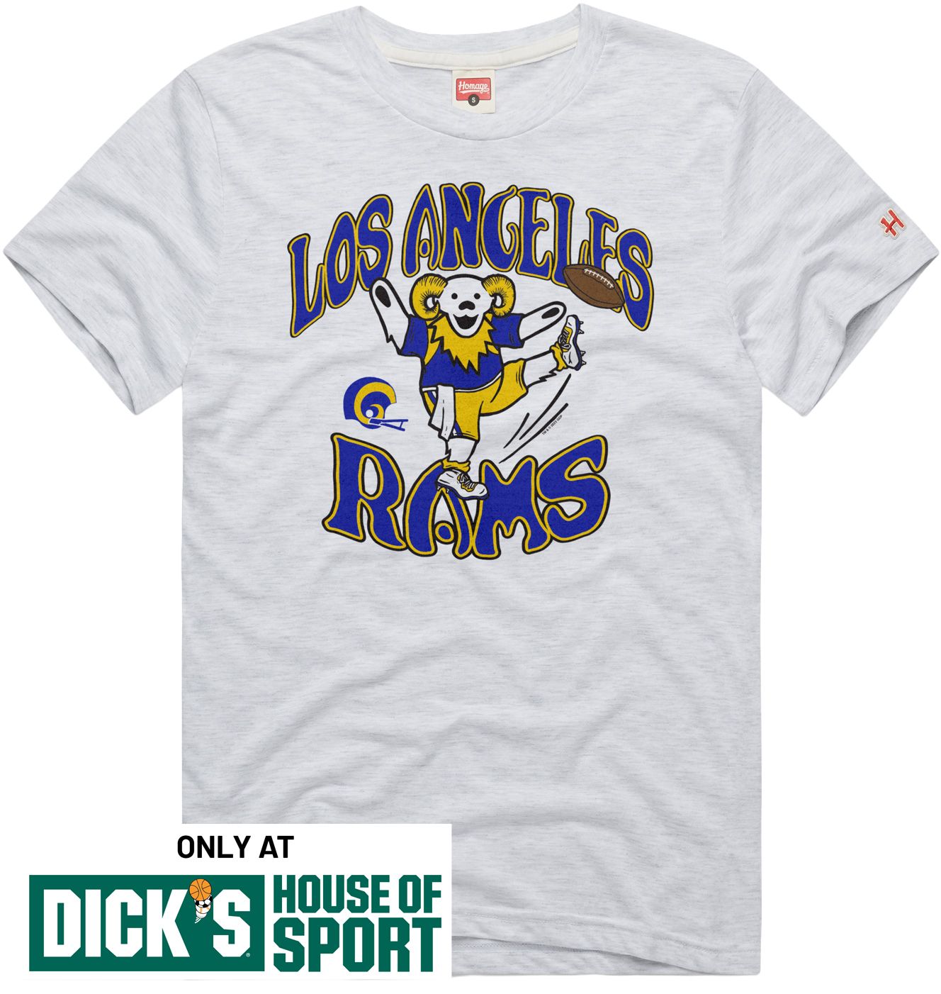 HOMAGE Men's Los Angeles Rams Grateful Dead T-Shirt