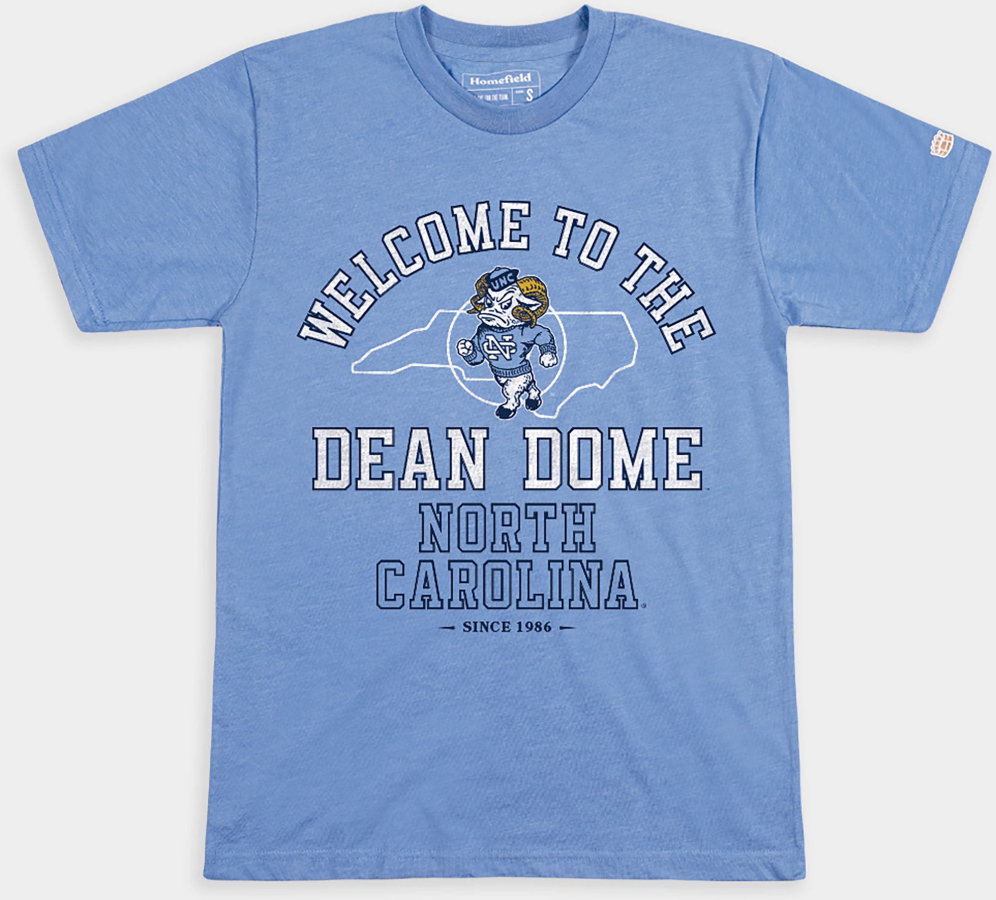 Homefield Men's North Carolina Tar Heels Sky Blue Dean Dome T-Shirt