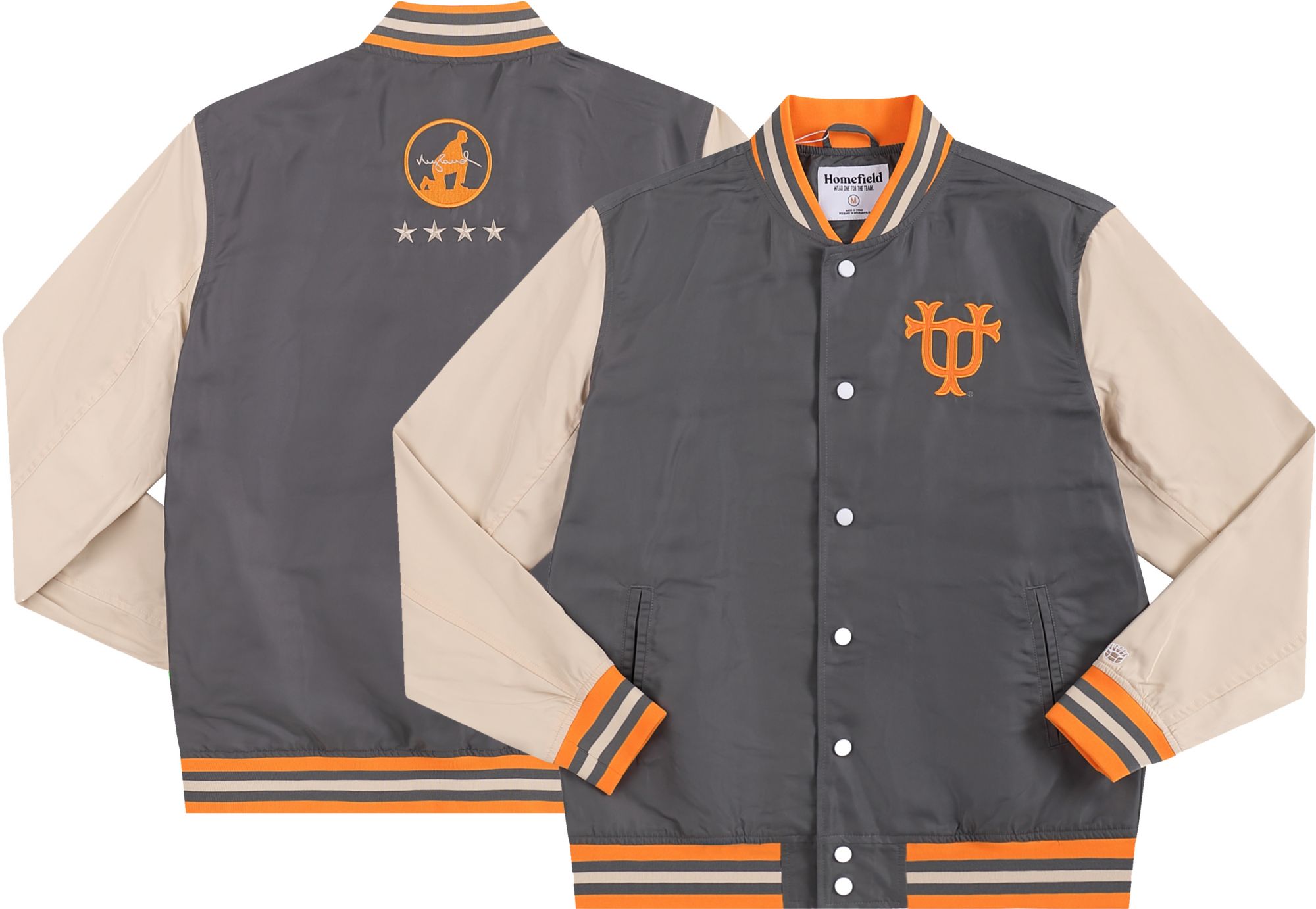 Homefield Men's Tennessee Volunteers Smokey Grey Nyland Legacy Bomber Jacket