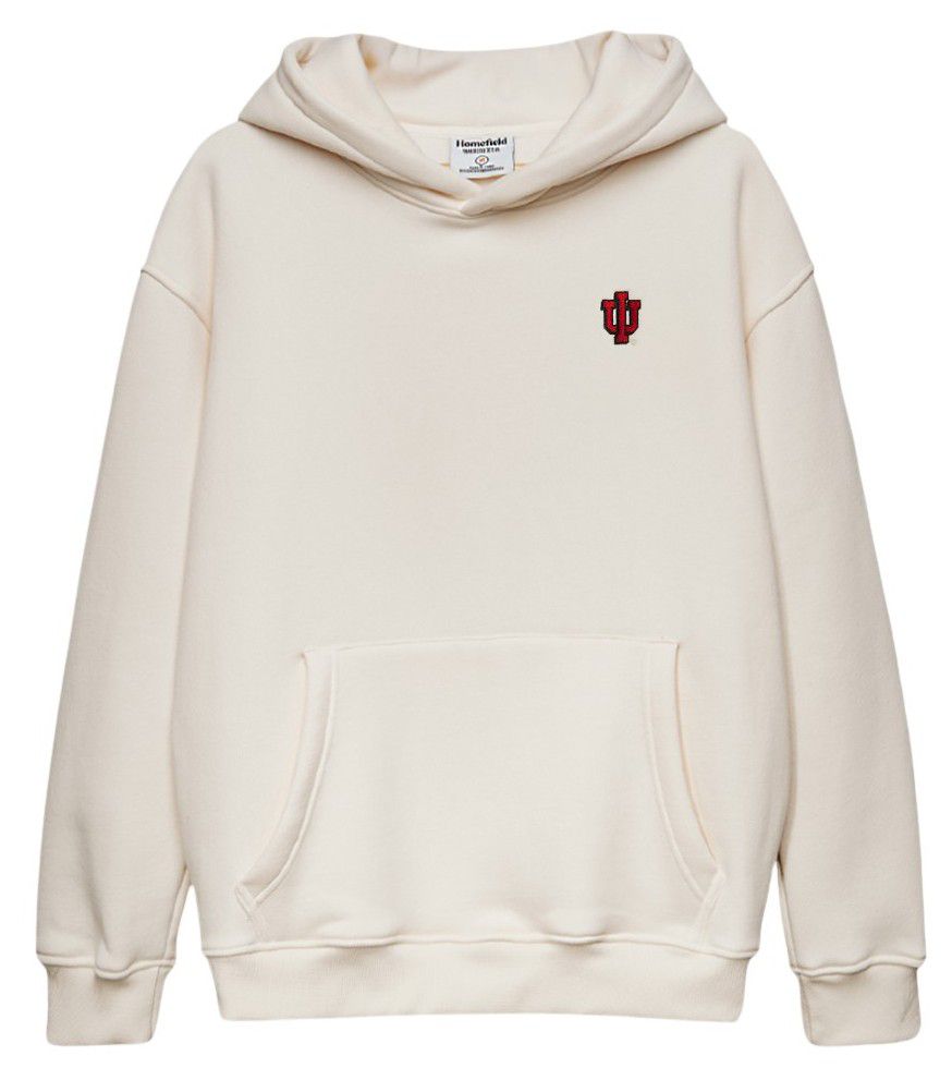 Homefield Men's Indiana Hoosiers Small Embroidery Heavyweight Hoodie