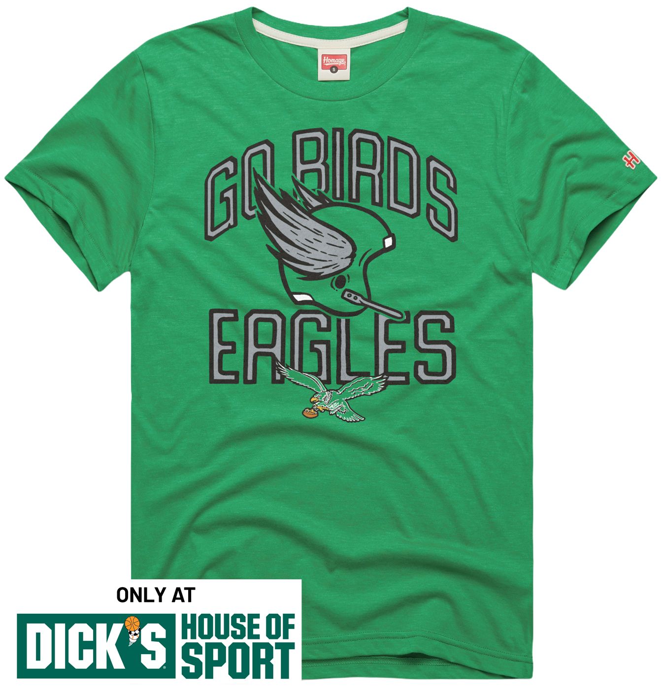 HOMAGE Men's Philadelphia Eagles Go Birds T-Shirt